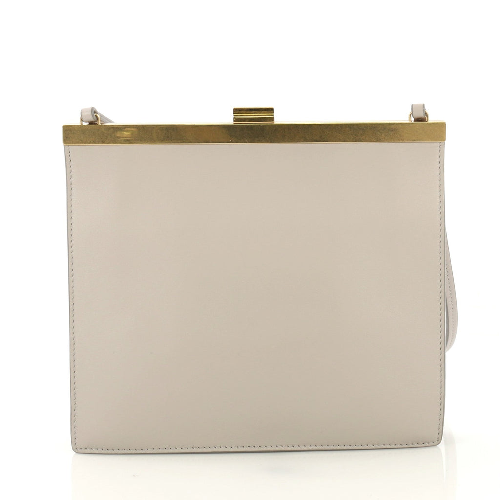 Clasp Crossbody Bag Leather Mini