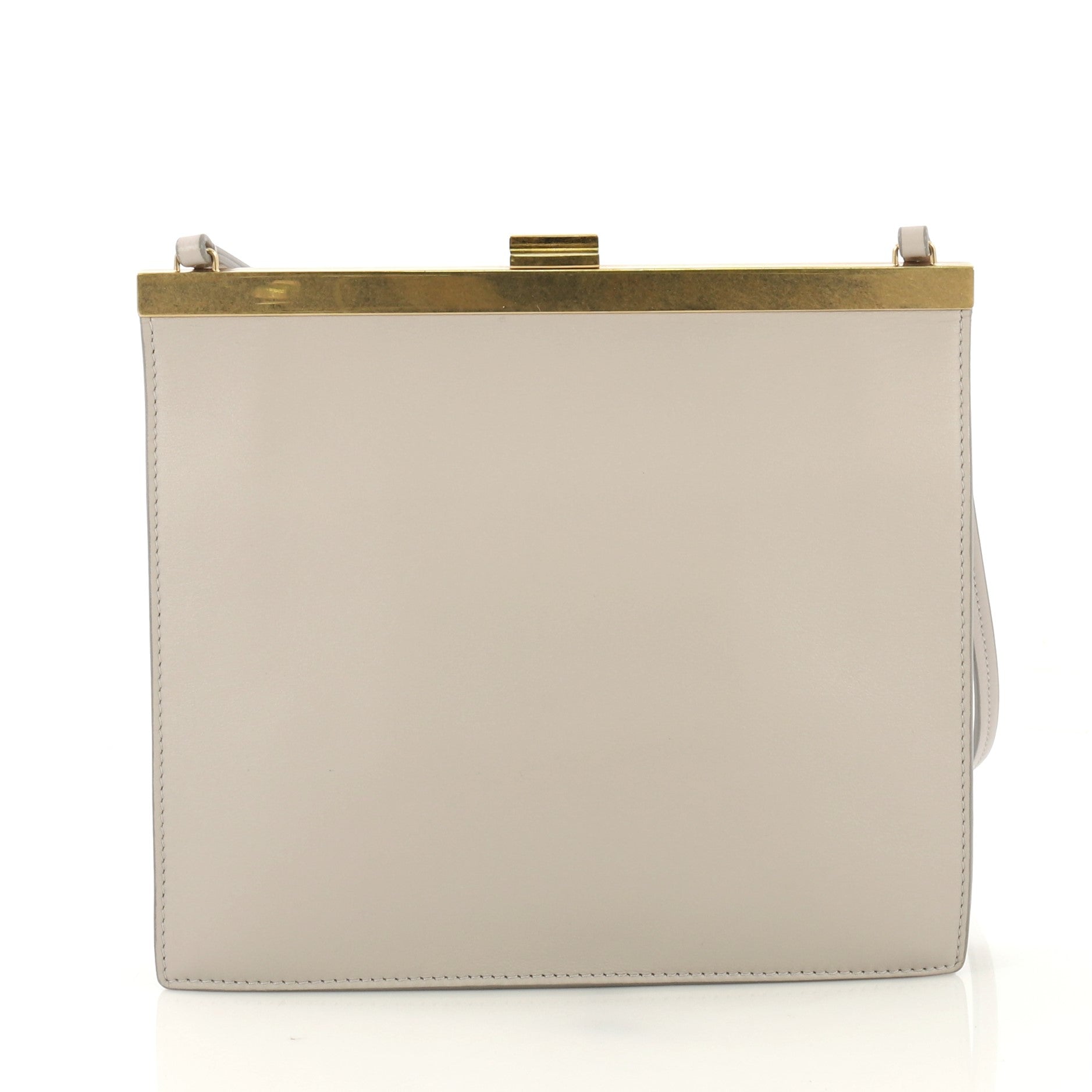 Clasp Crossbody Bag Leather Mini