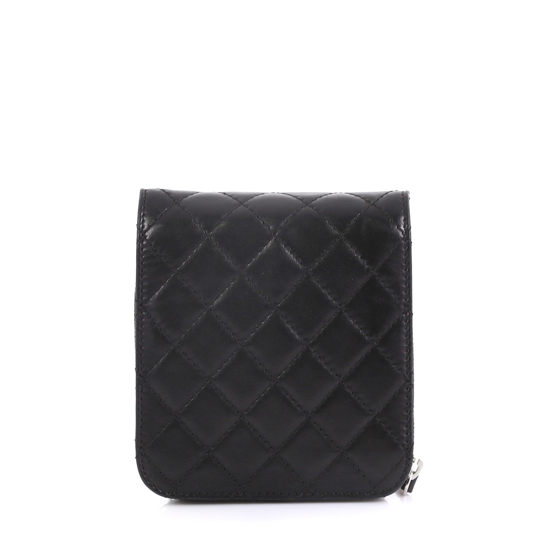 Wallet on Chain Flap Bag Quilted Lambskin Mini
