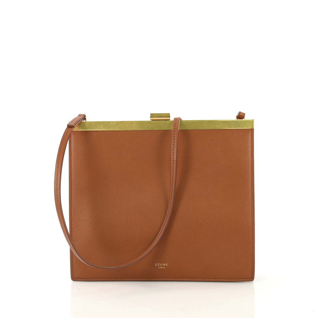 Clasp Crossbody Bag Leather Mini