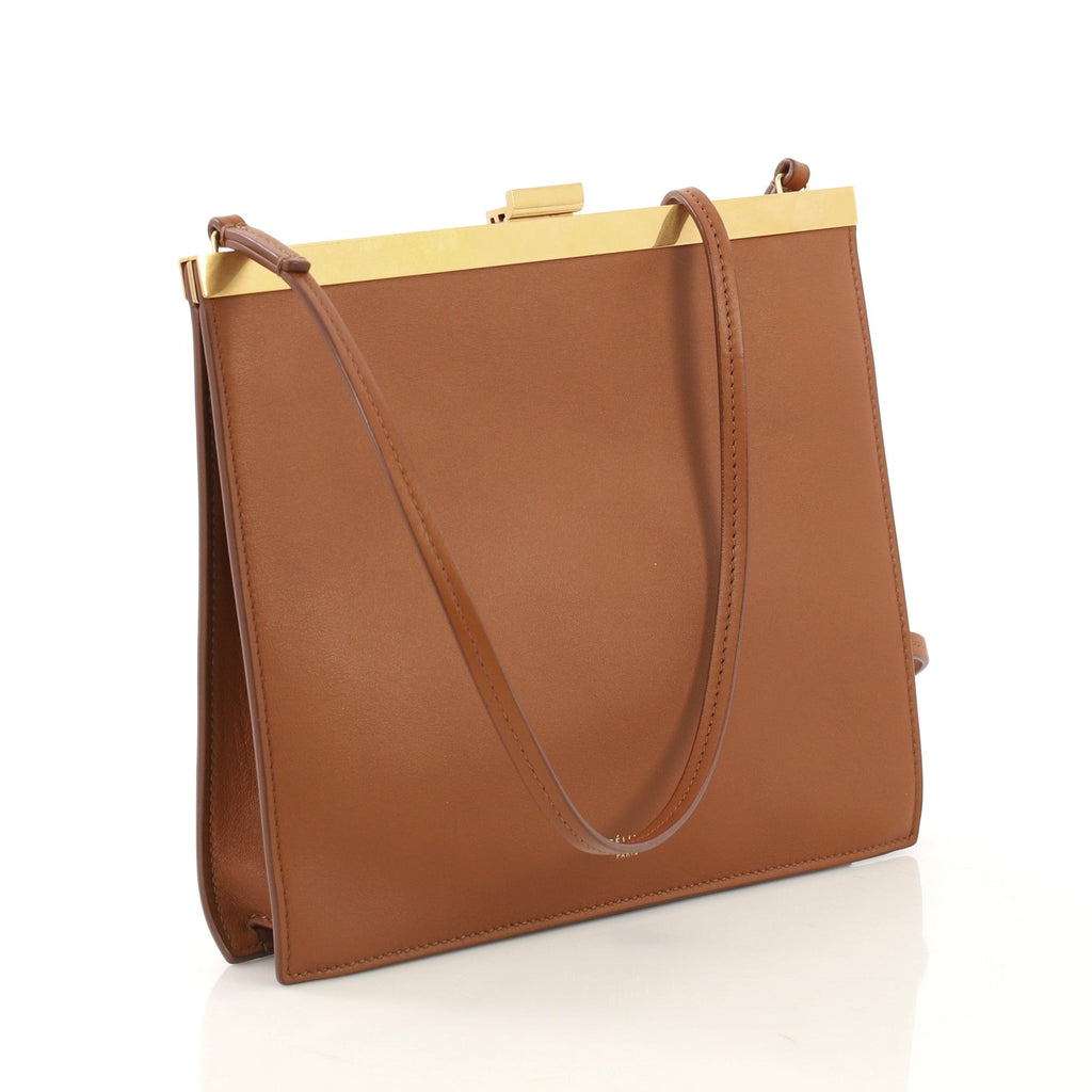 Clasp Crossbody Bag Leather Mini