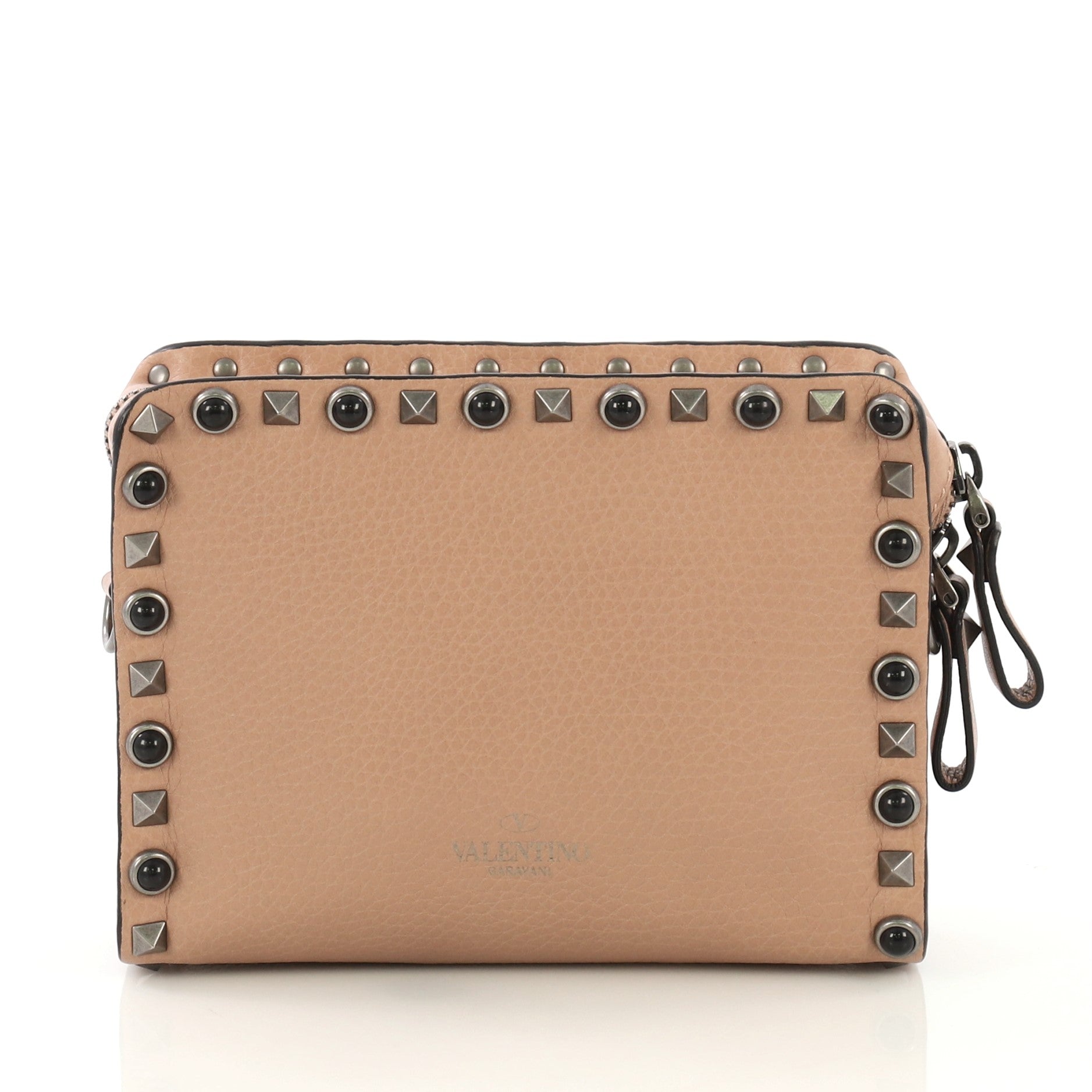 Rolling Rockstud Pocket Crossbody Leather with Cabochons Mini
