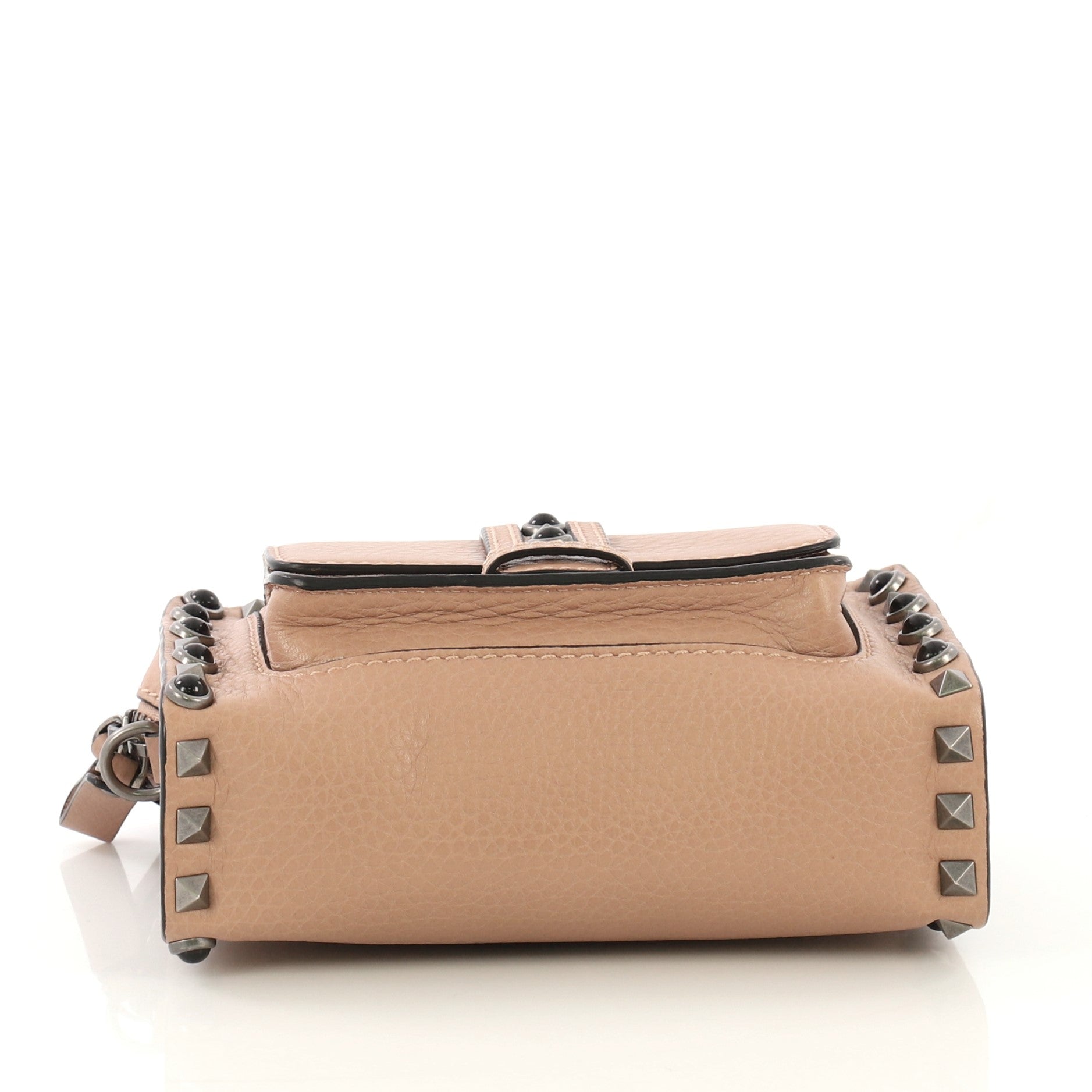 Rolling Rockstud Pocket Crossbody Leather with Cabochons Mini
