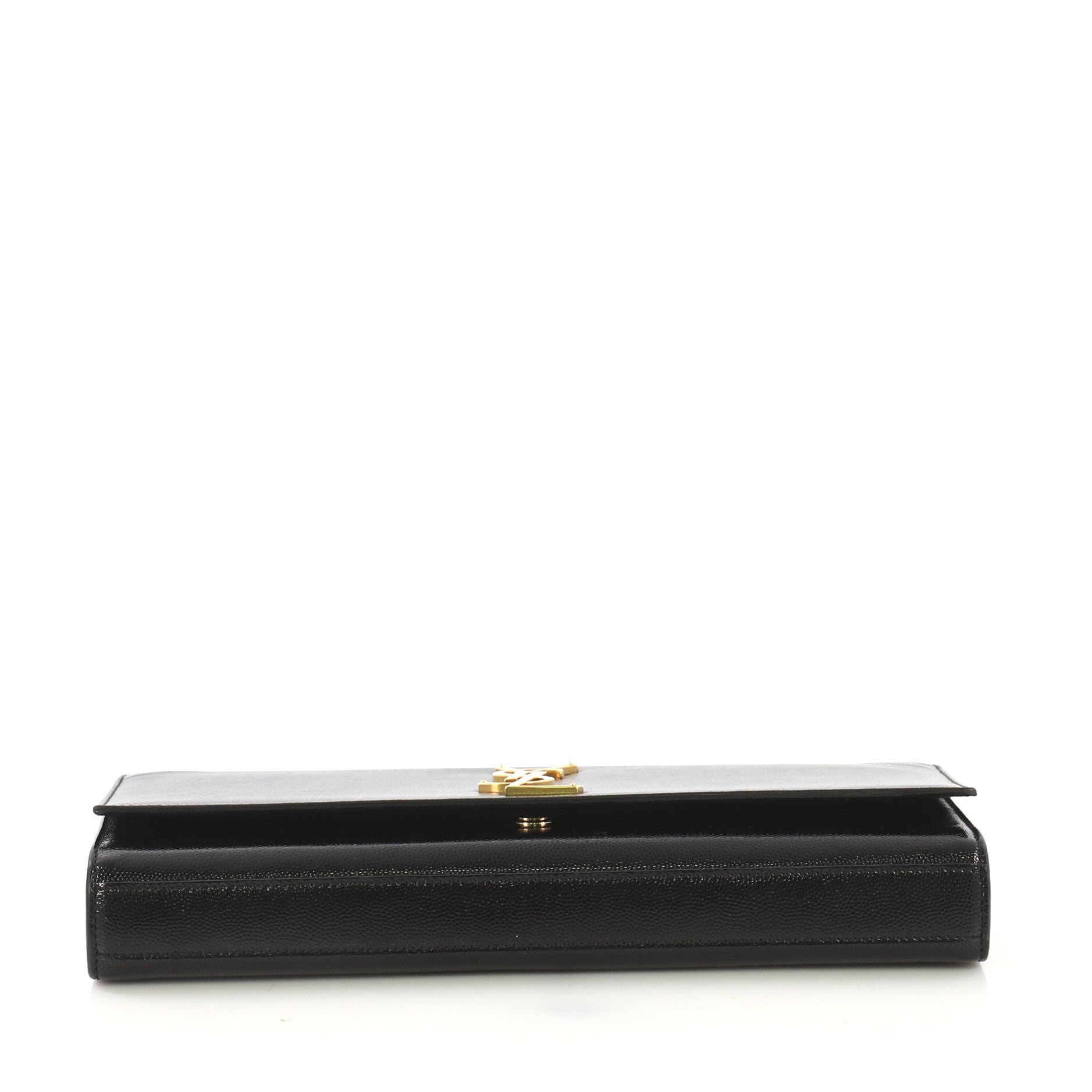 Classic Monogram Clutch Grainy Patent Long