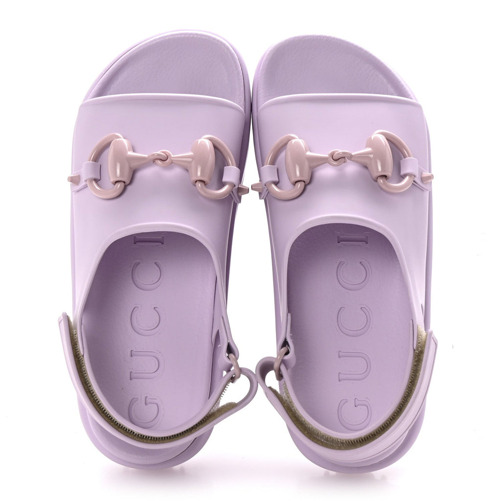 Soft Rubber Horsebit Touch Womens Strapped Sandals 37 Talc Pink