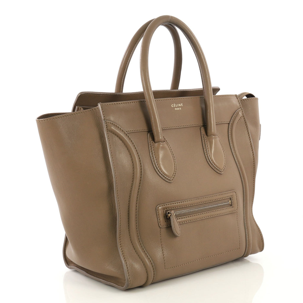 Luggage Handbag Smooth Leather Mini