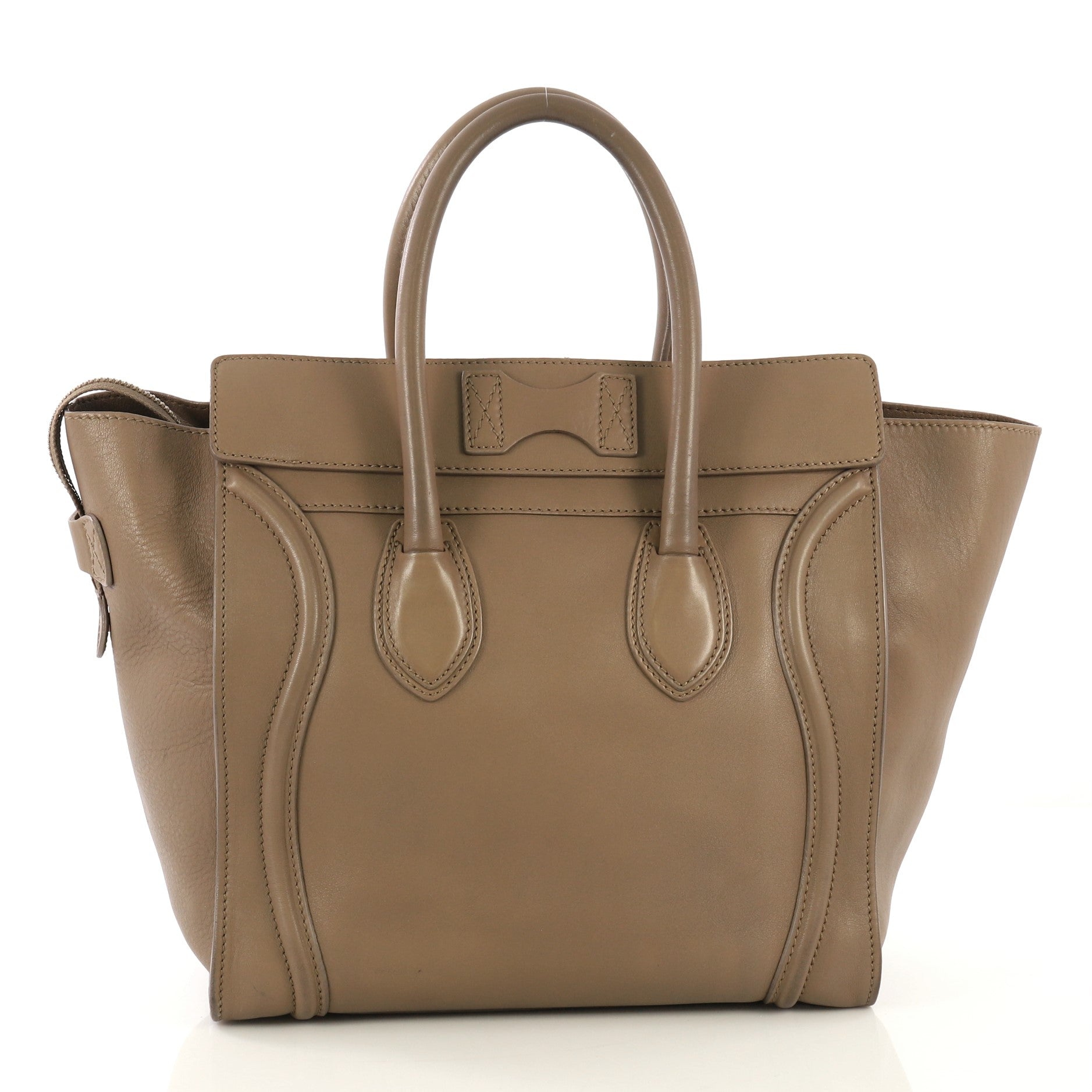 Luggage Handbag Smooth Leather Mini