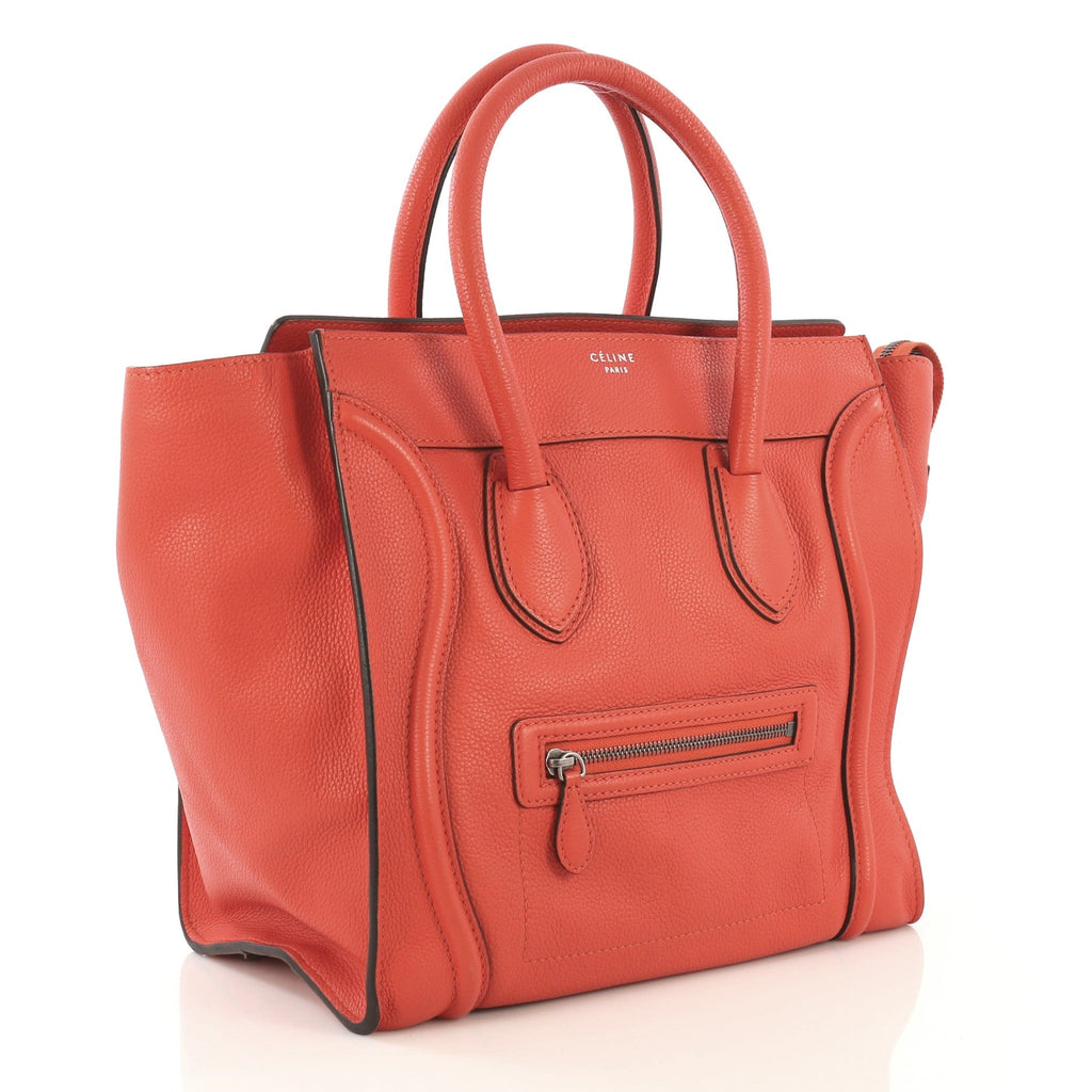 Luggage Handbag Grainy Leather Mini
