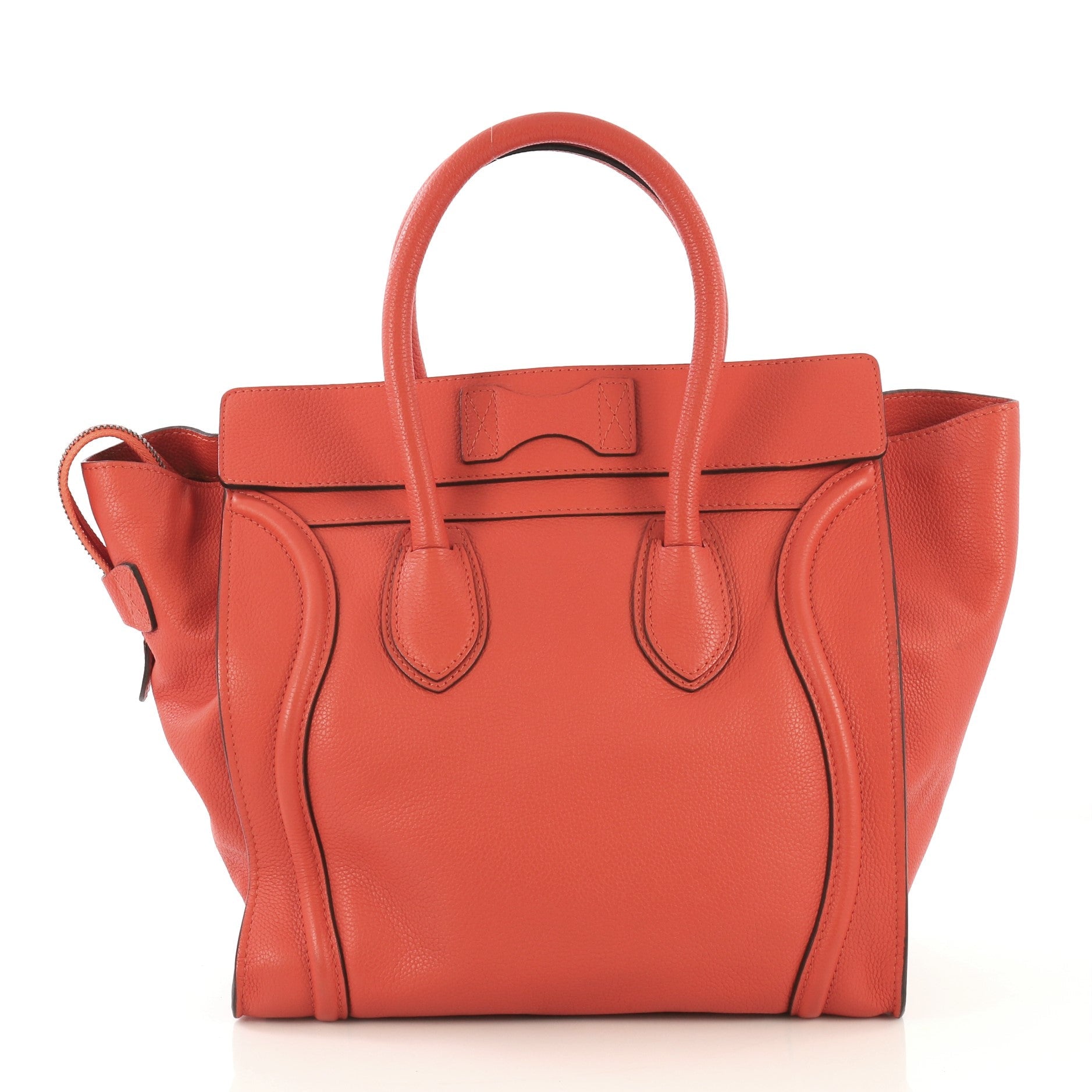 Luggage Handbag Grainy Leather Mini