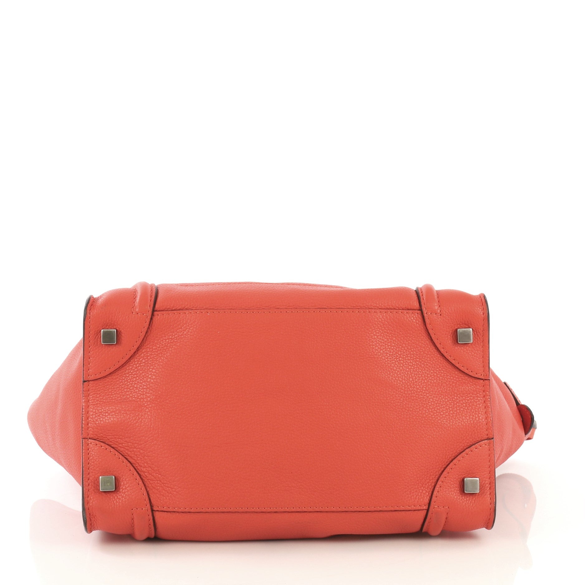 Luggage Handbag Grainy Leather Mini