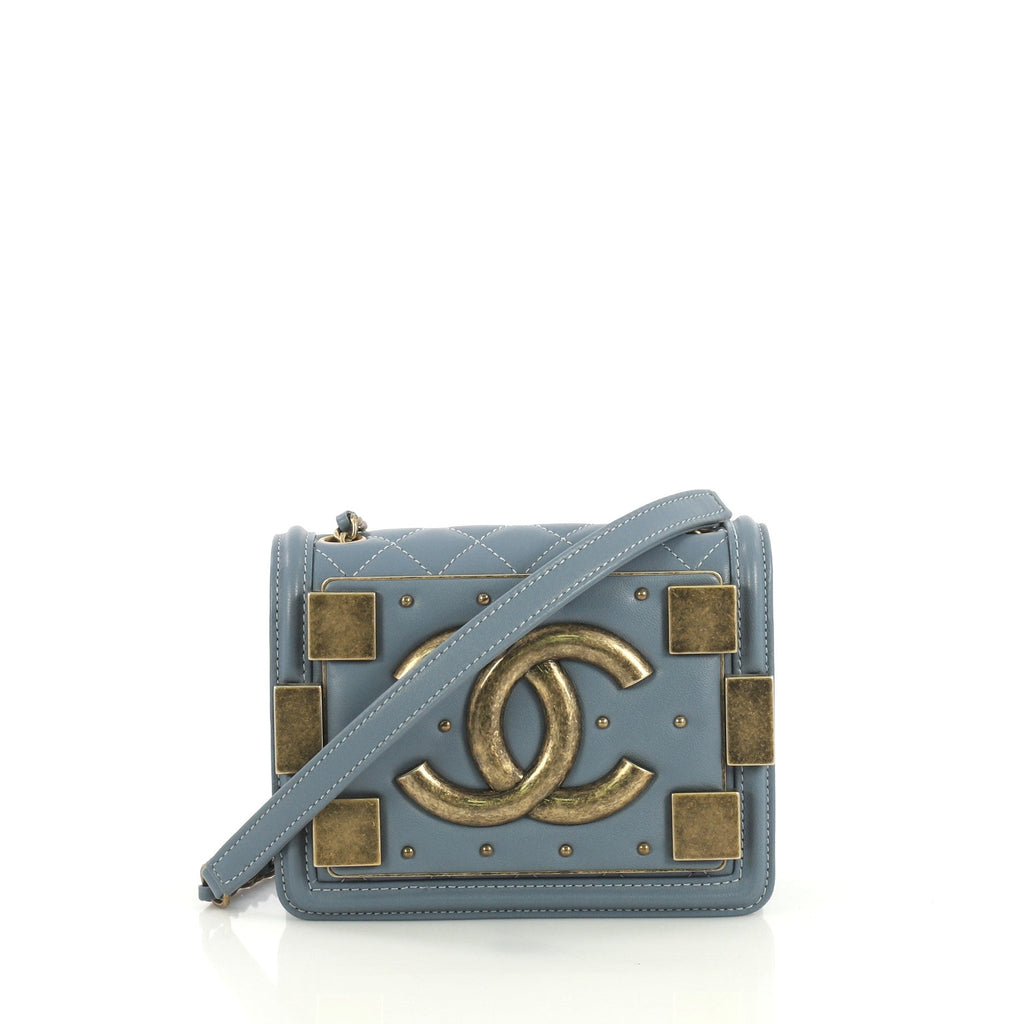 Boy Brick Flap Bag Studded Quilted Lambskin Mini
