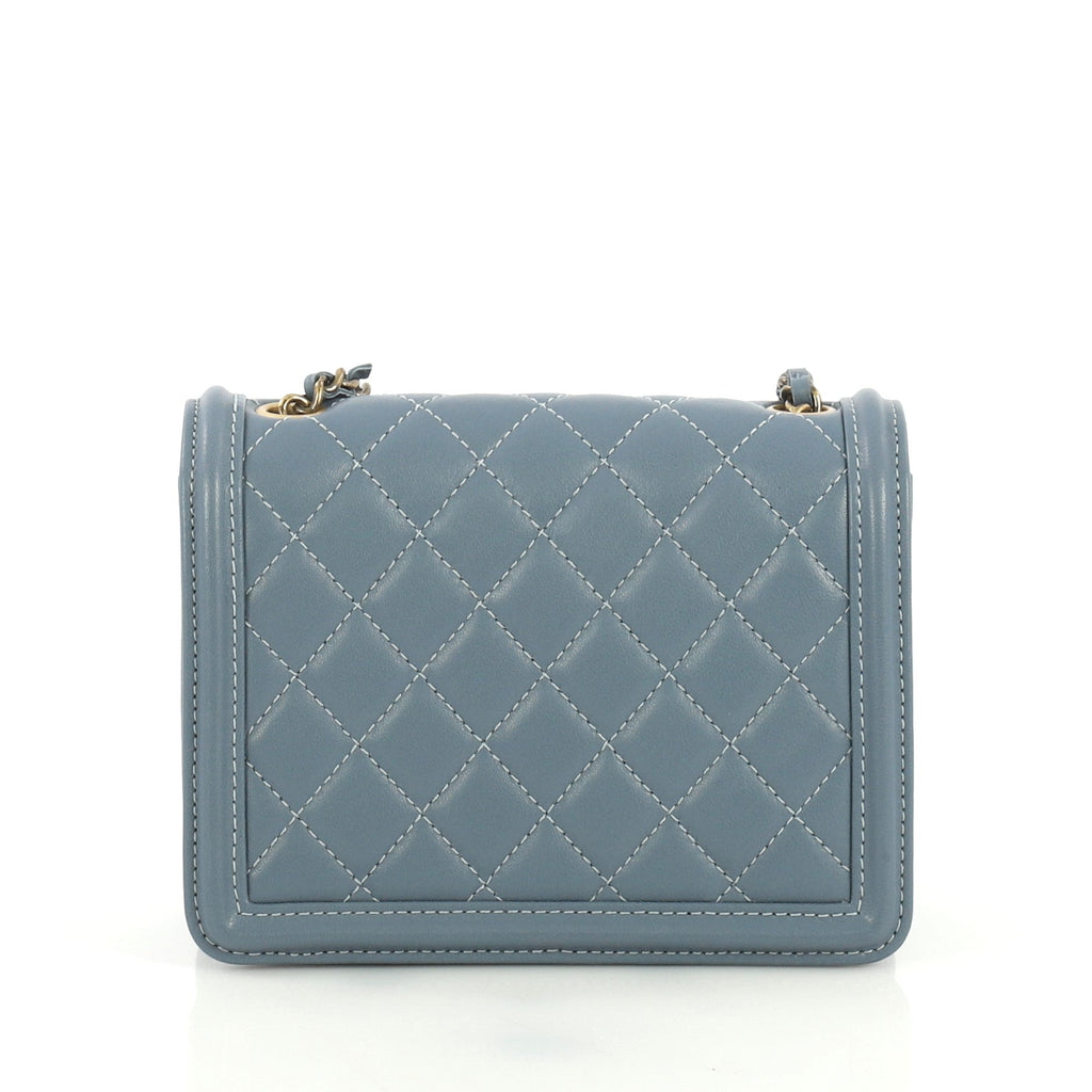 Boy Brick Flap Bag Studded Quilted Lambskin Mini