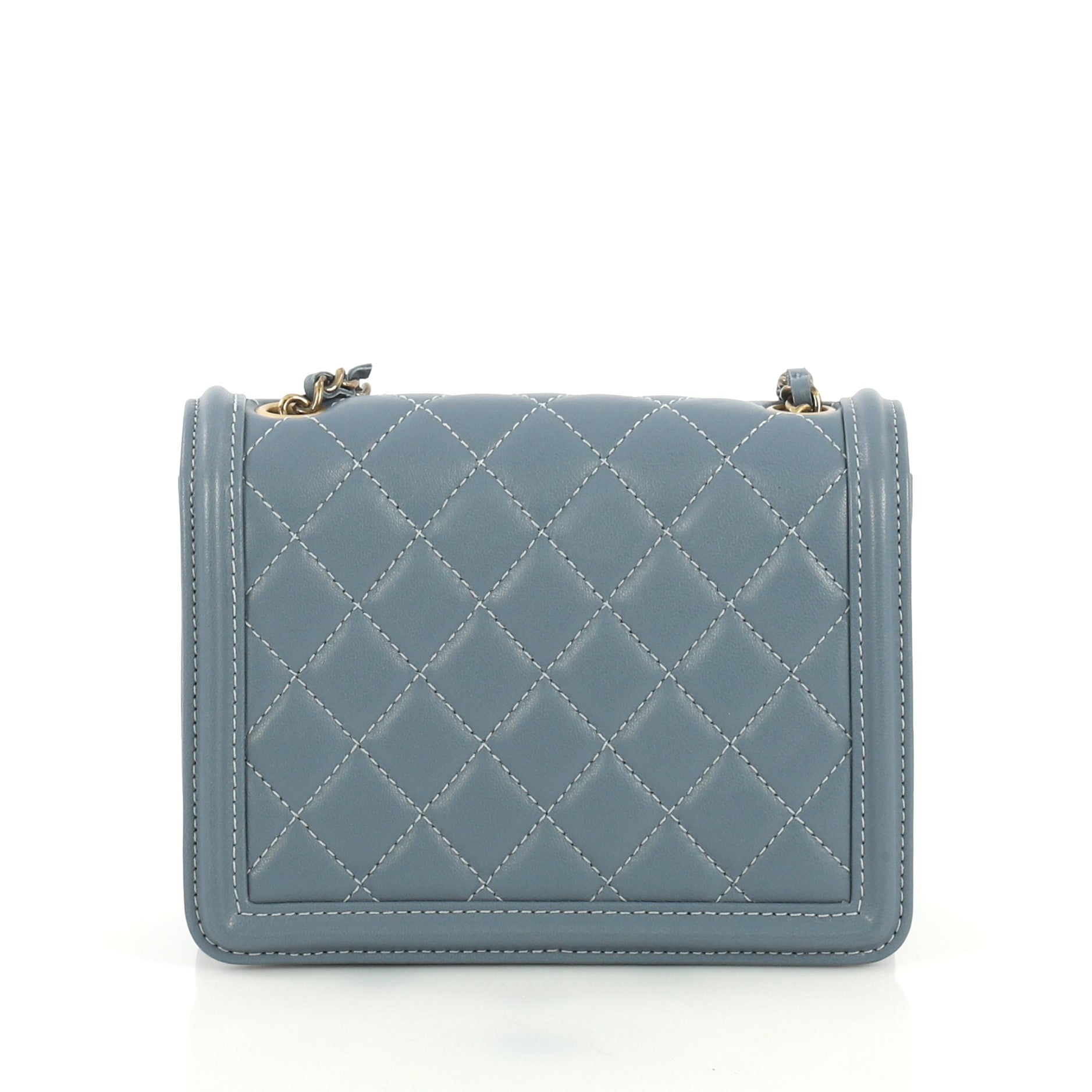 Boy Brick Flap Bag Studded Quilted Lambskin Mini