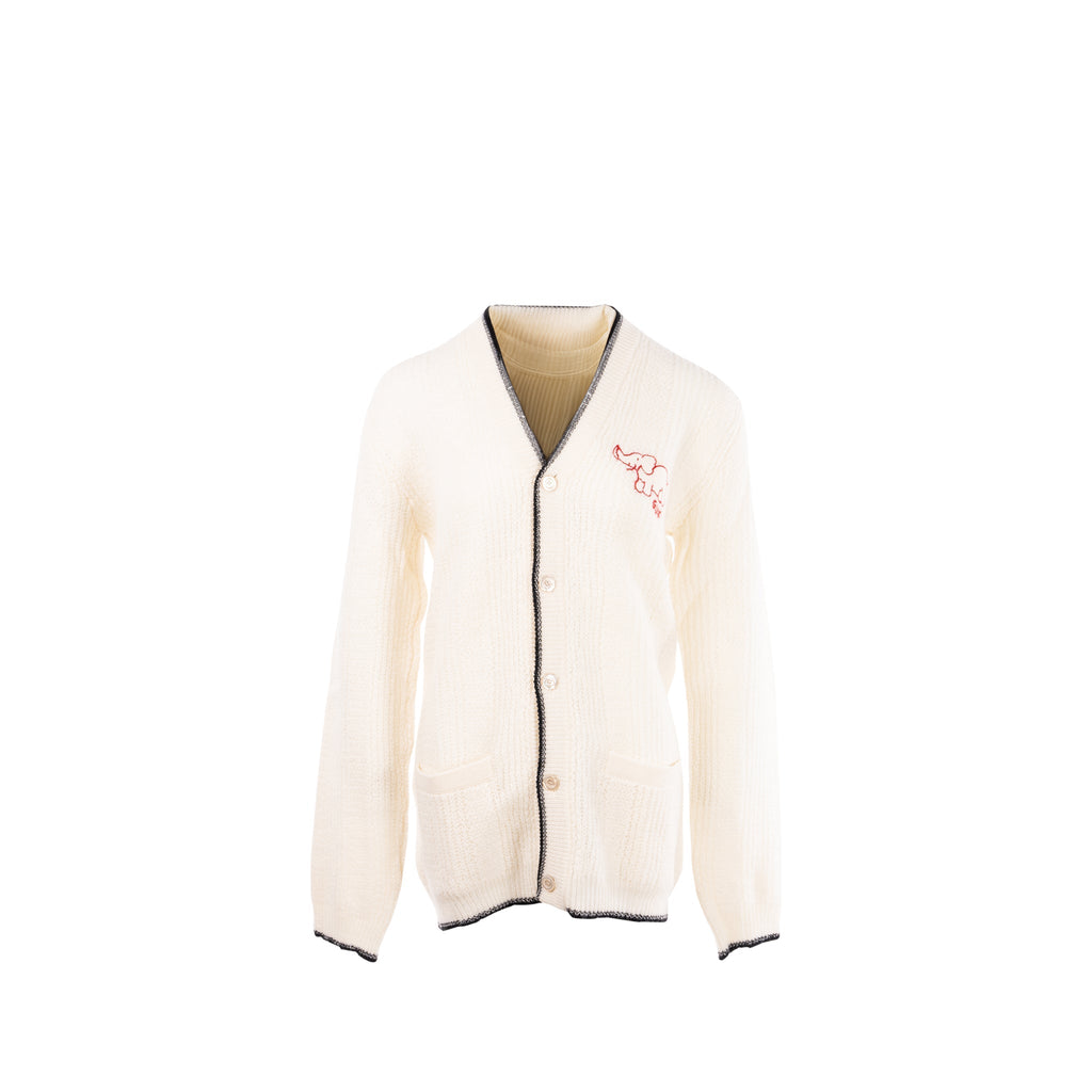 Gucci Size M Elephant igan Wool White/Red