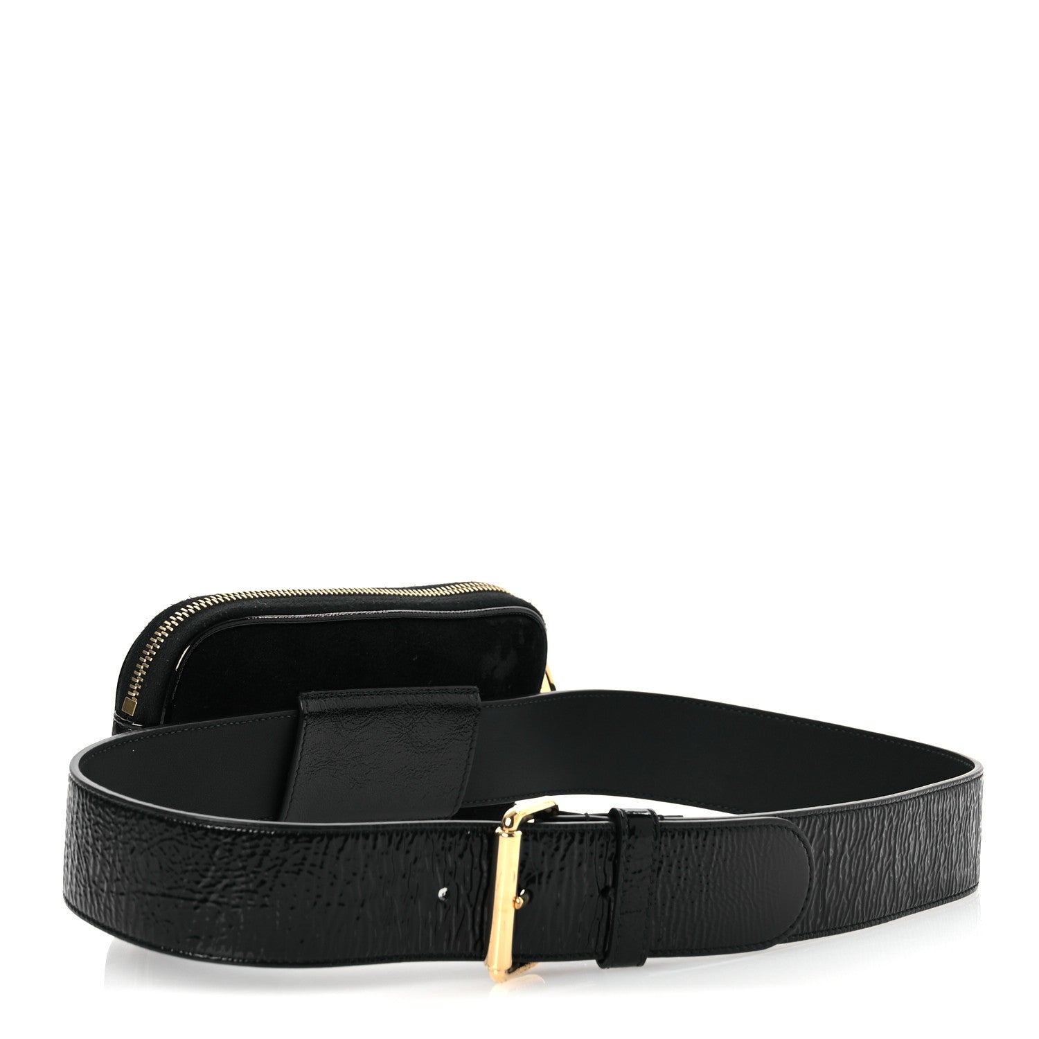 Suede Patent Ophidia Belted iPhone Case 85 34 Black