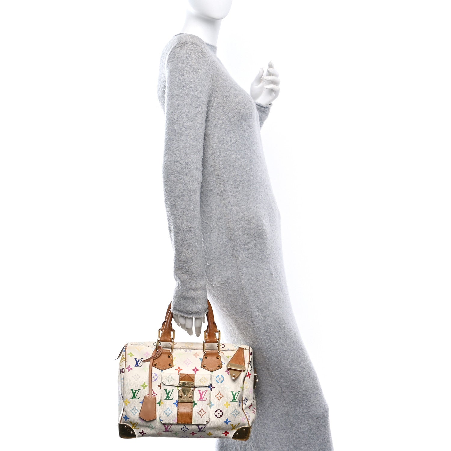Monogram Multicolor Speedy 30 White