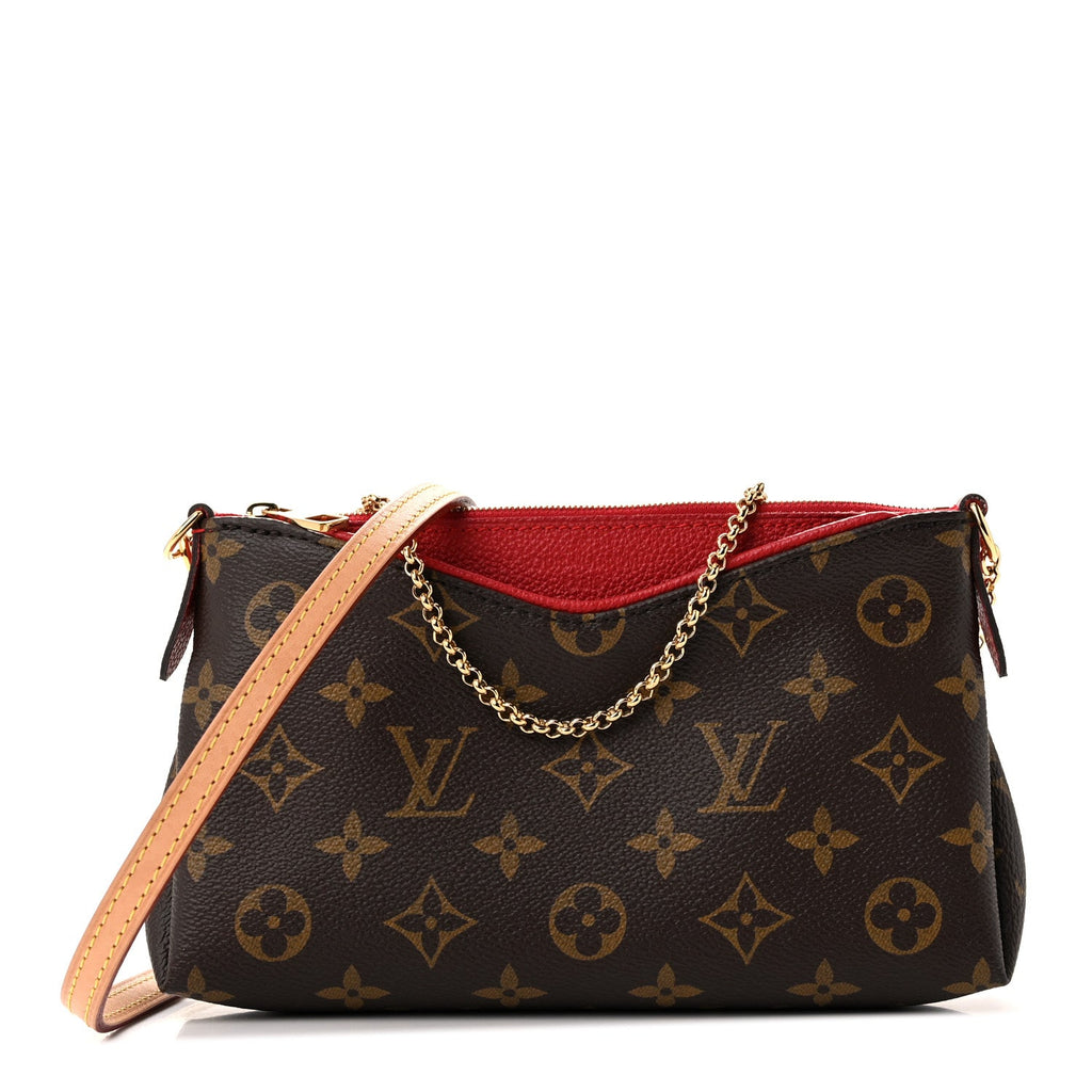 Monogram Pallas Clutch Cherry