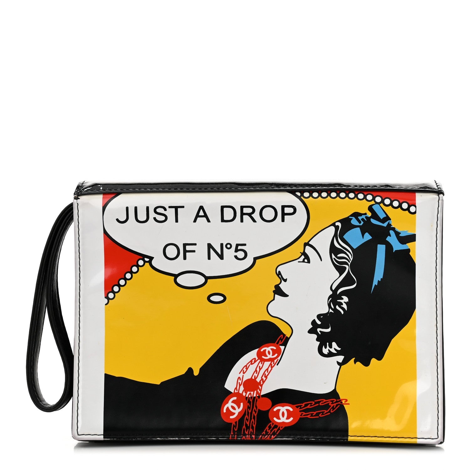 Patent Just a Drop of N°5 Comic Coco Clutch