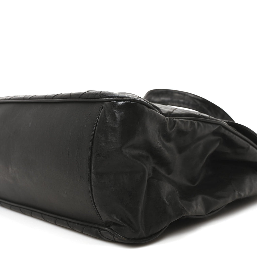 Vinyl XXL Jumbo Maxi Flap Bag