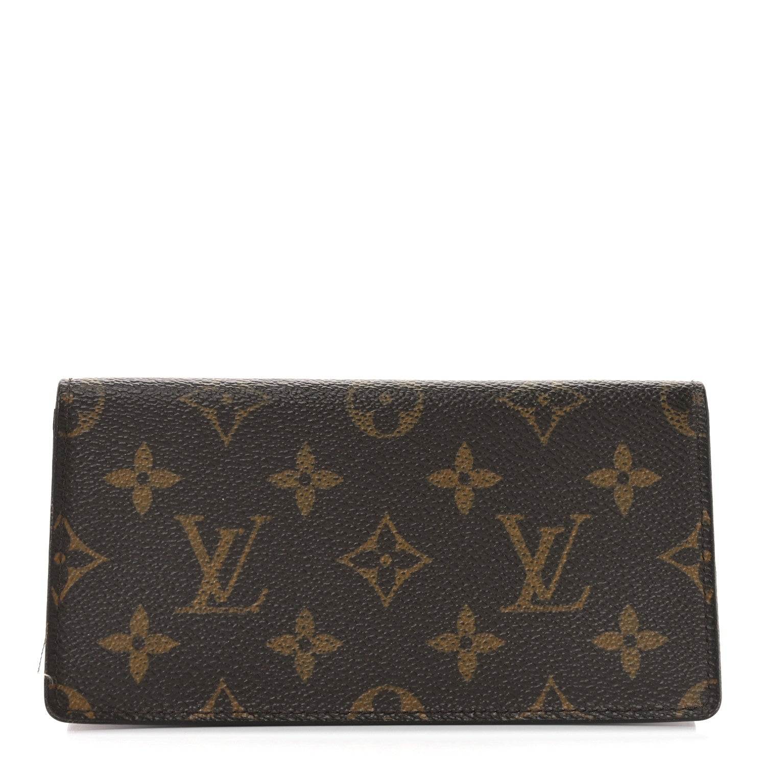 Monogram Simple Checkbook Holder Wallet Cover