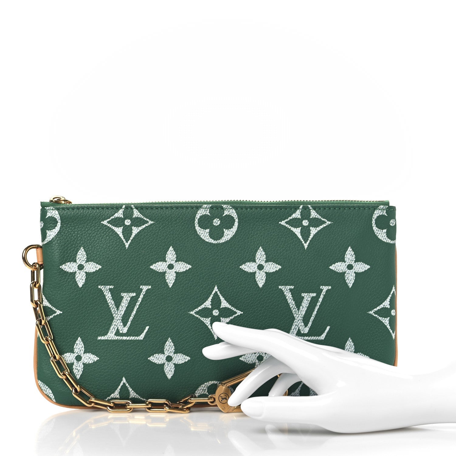 Calfskin Monogram Speedy P9 Bandouliere 50 Pochette Green