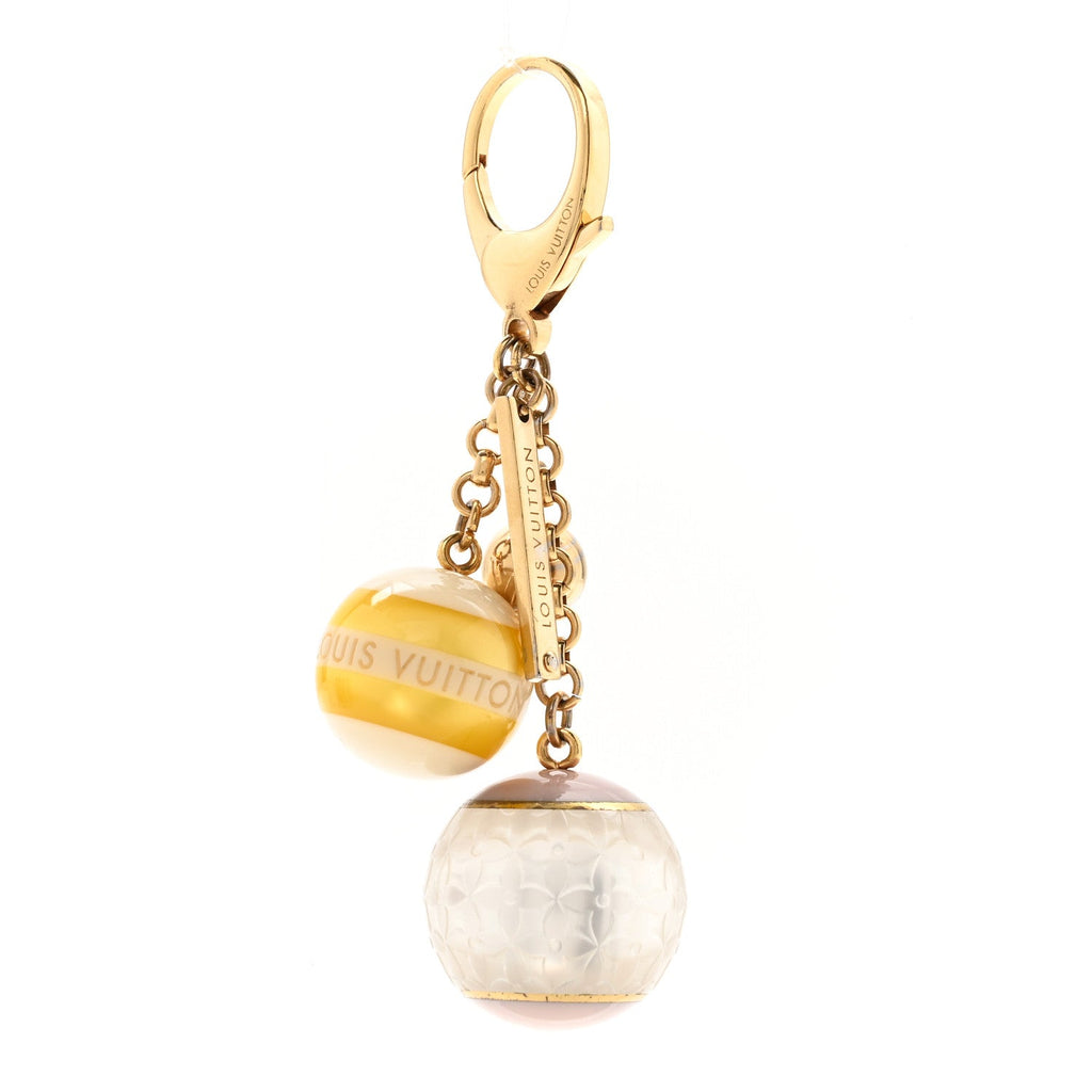 Mini Lin Croisette Bag Charm Yellow