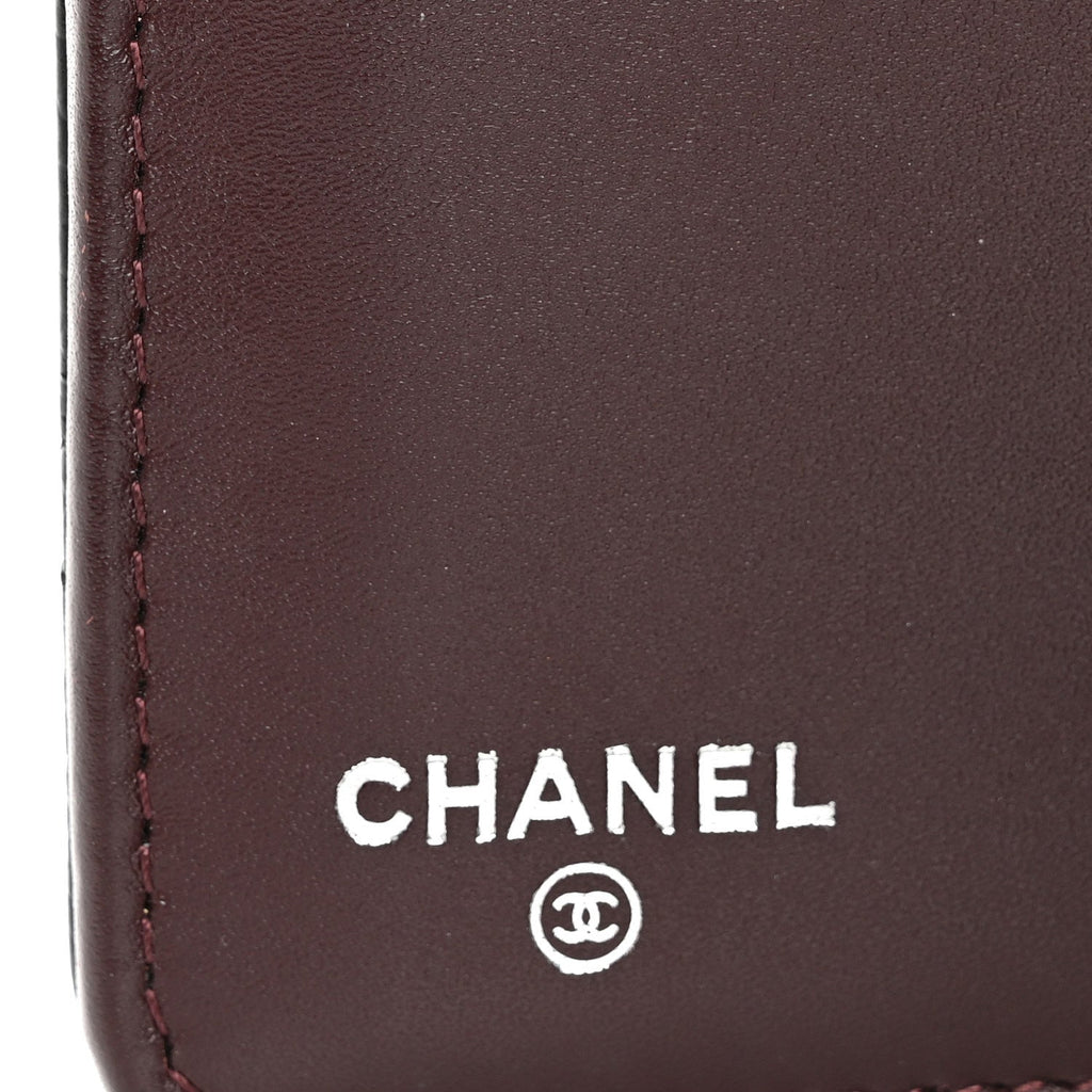 Caviar Quilted Yen Wallet Black