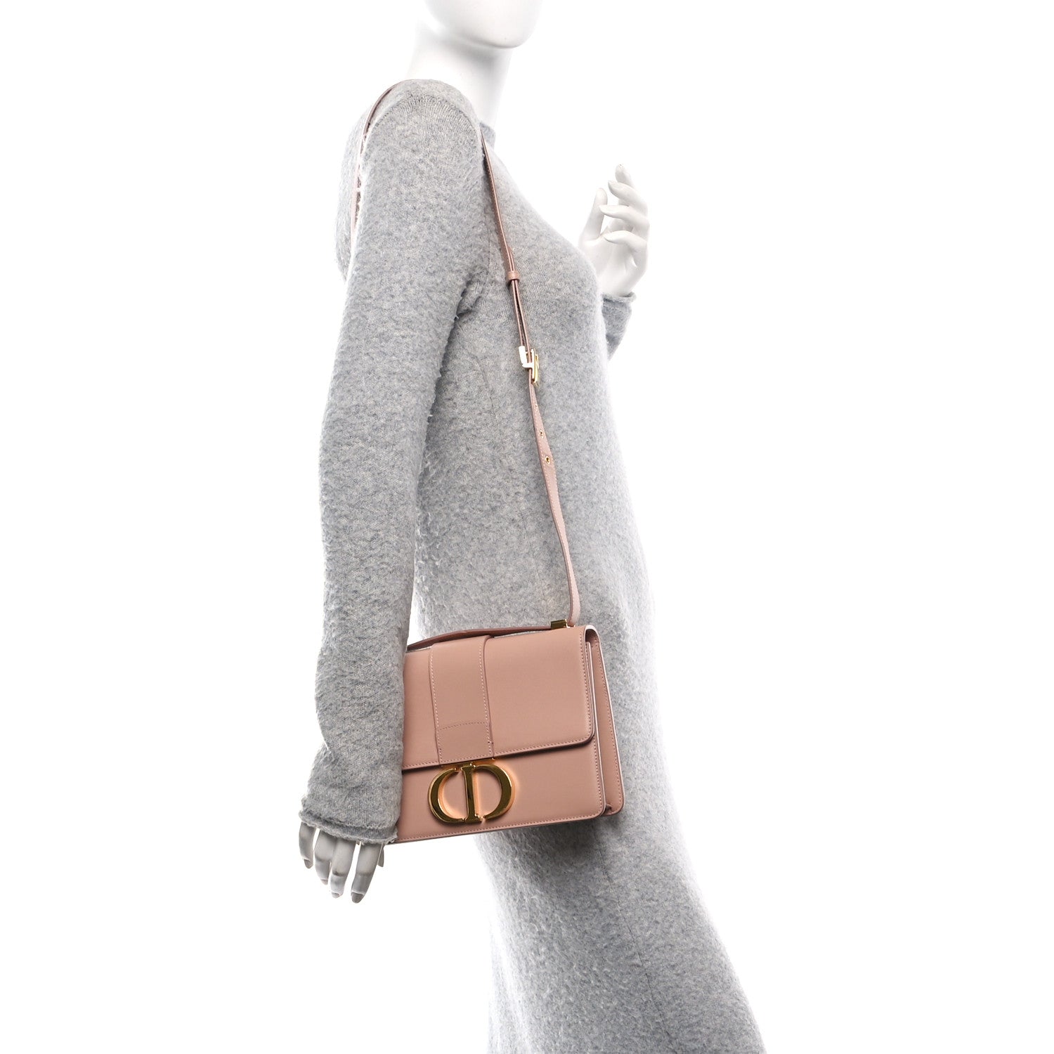 Box Calfskin 30 Montaigne Flap Bag Rose Des Vents