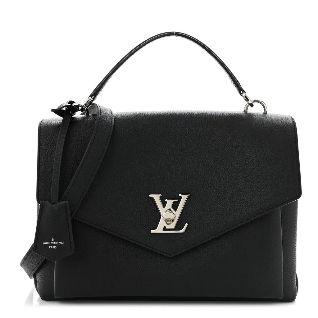 Soft Calfskin My Lockme Top Handle Black