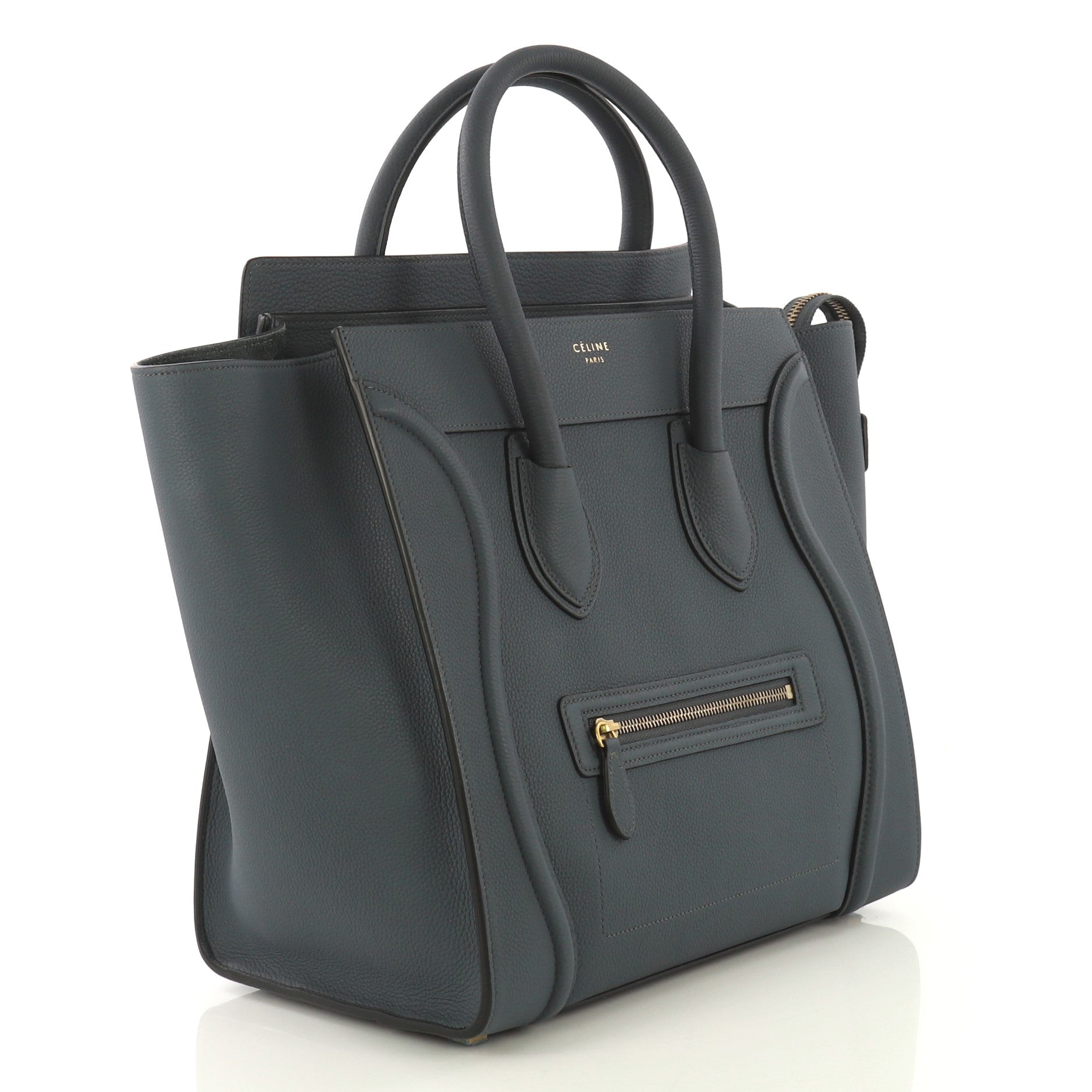 Luggage Handbag Grainy Leather Mini