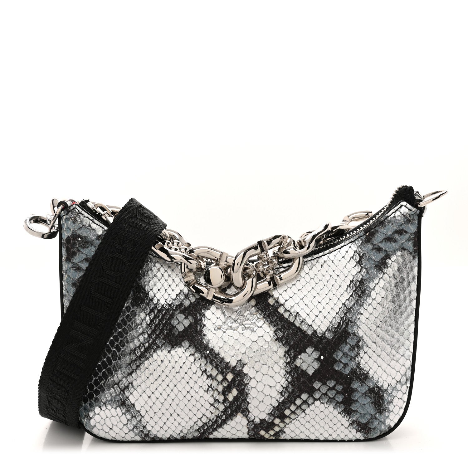 Calfskin Amazonia Loubila Mini Chain Shoulder Bag Multicolor