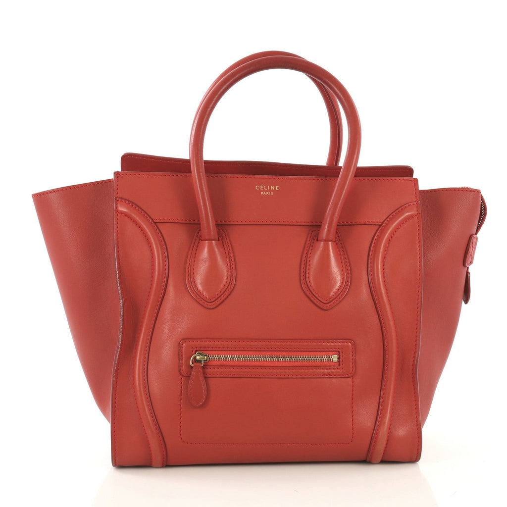 Luggage Handbag Smooth Leather Mini