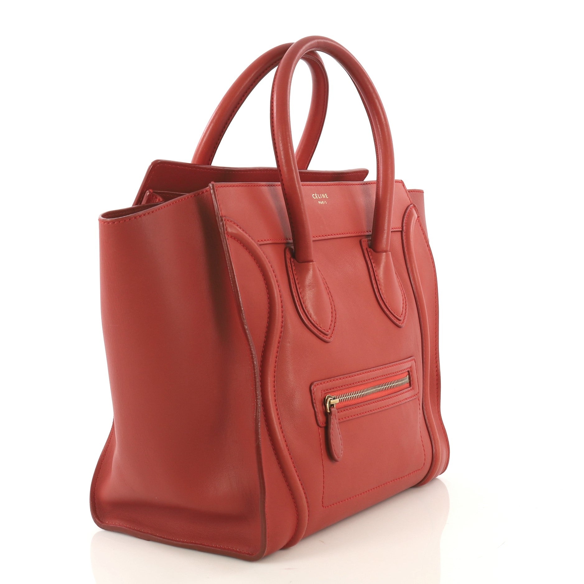 Luggage Handbag Smooth Leather Mini