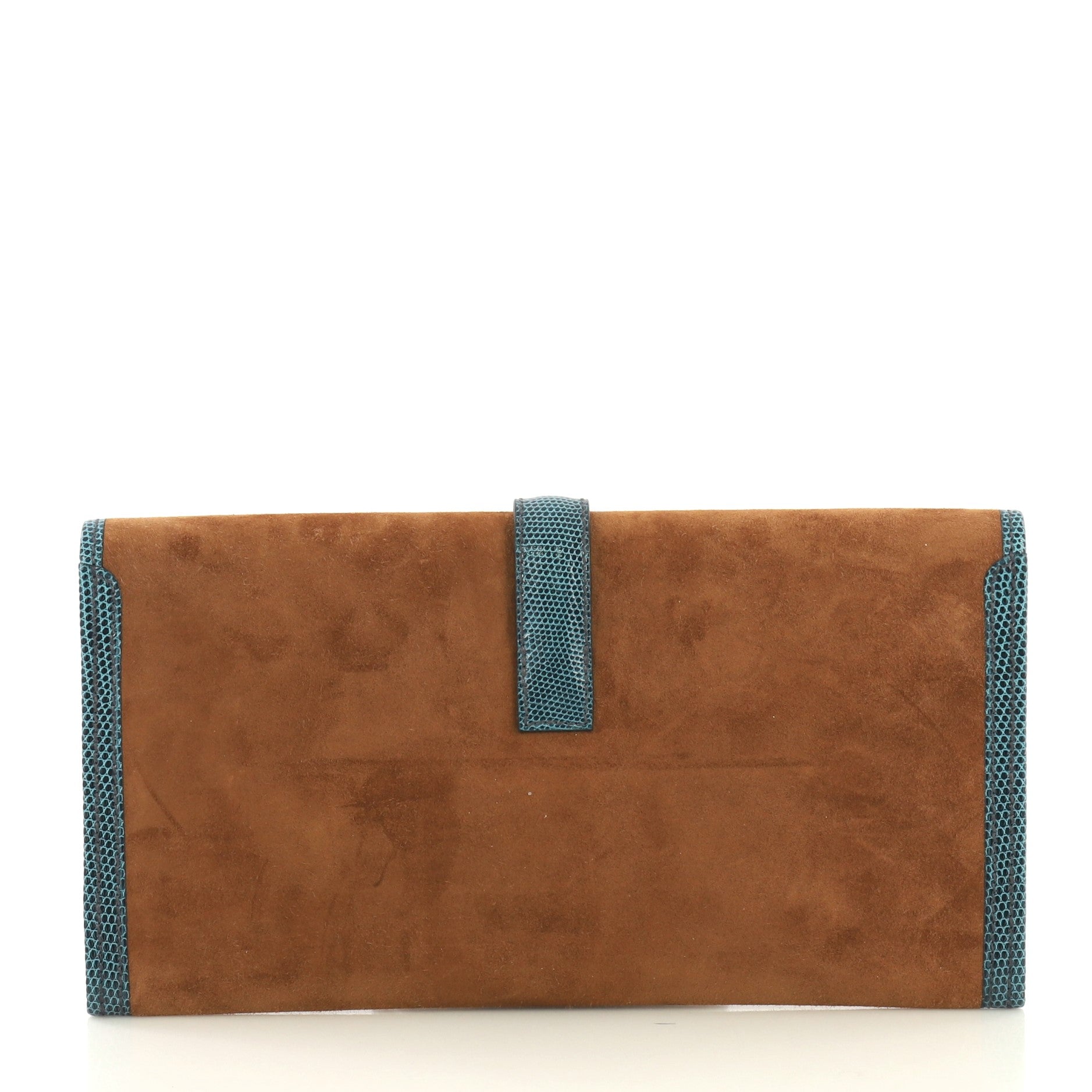Jige Elan Clutch Doblis Suede with Lizard 29