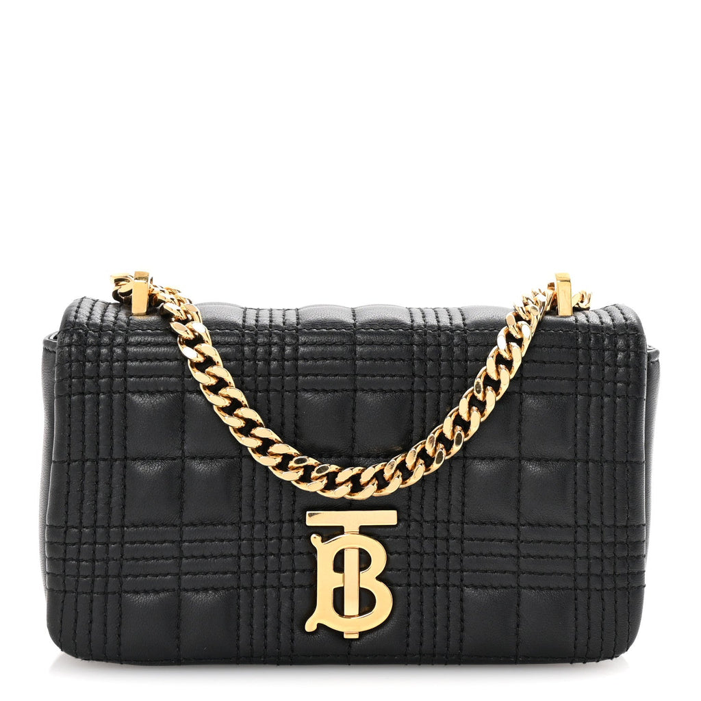 Lambskin Quilted Mini Lola Bag Black
