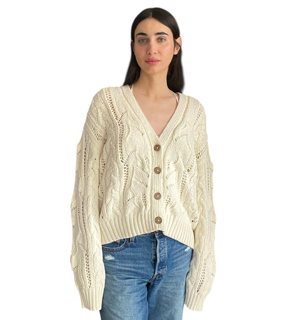 Jenni Kayne Ivory Cable igan - S