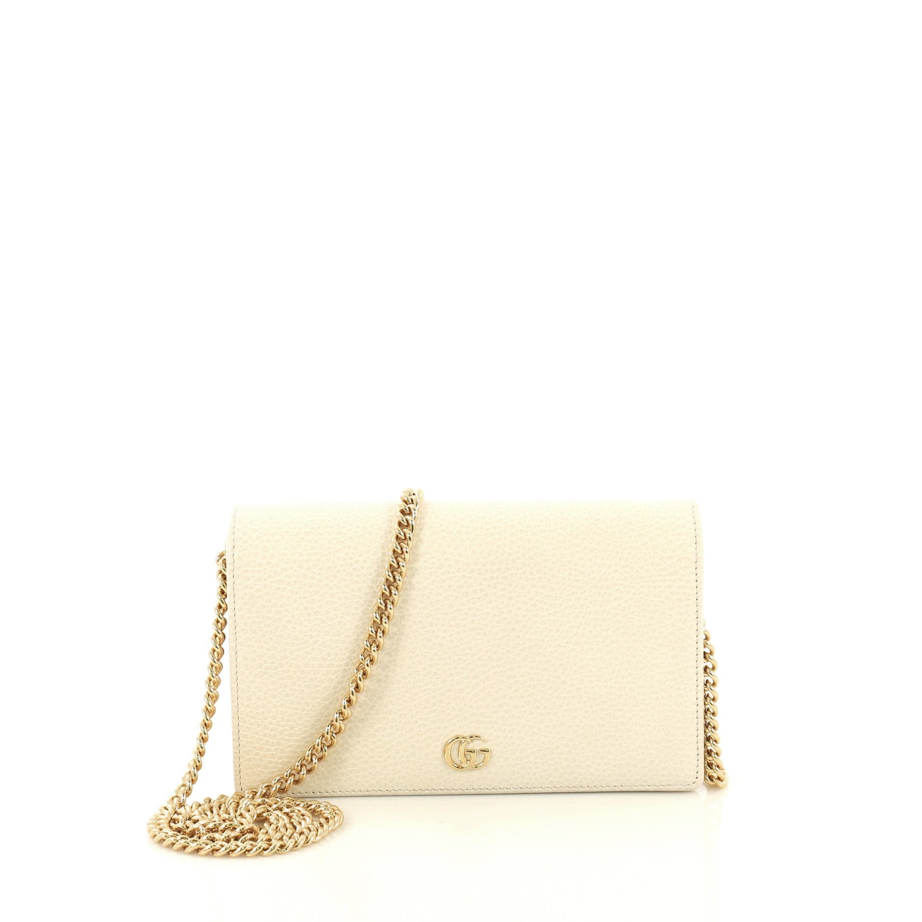 Petite GG Marmont Chain Wallet Leather Mini