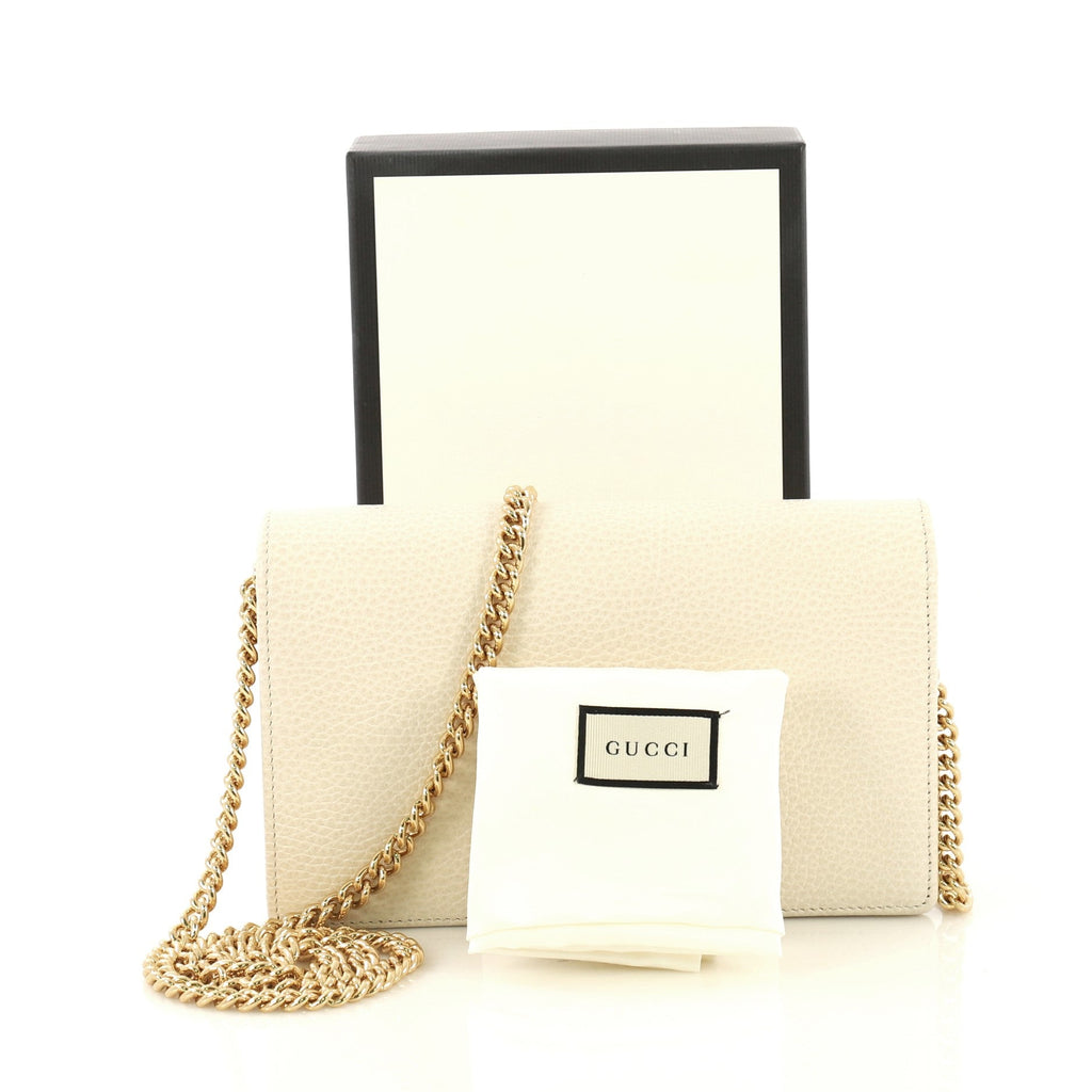 Petite GG Marmont Chain Wallet Leather Mini