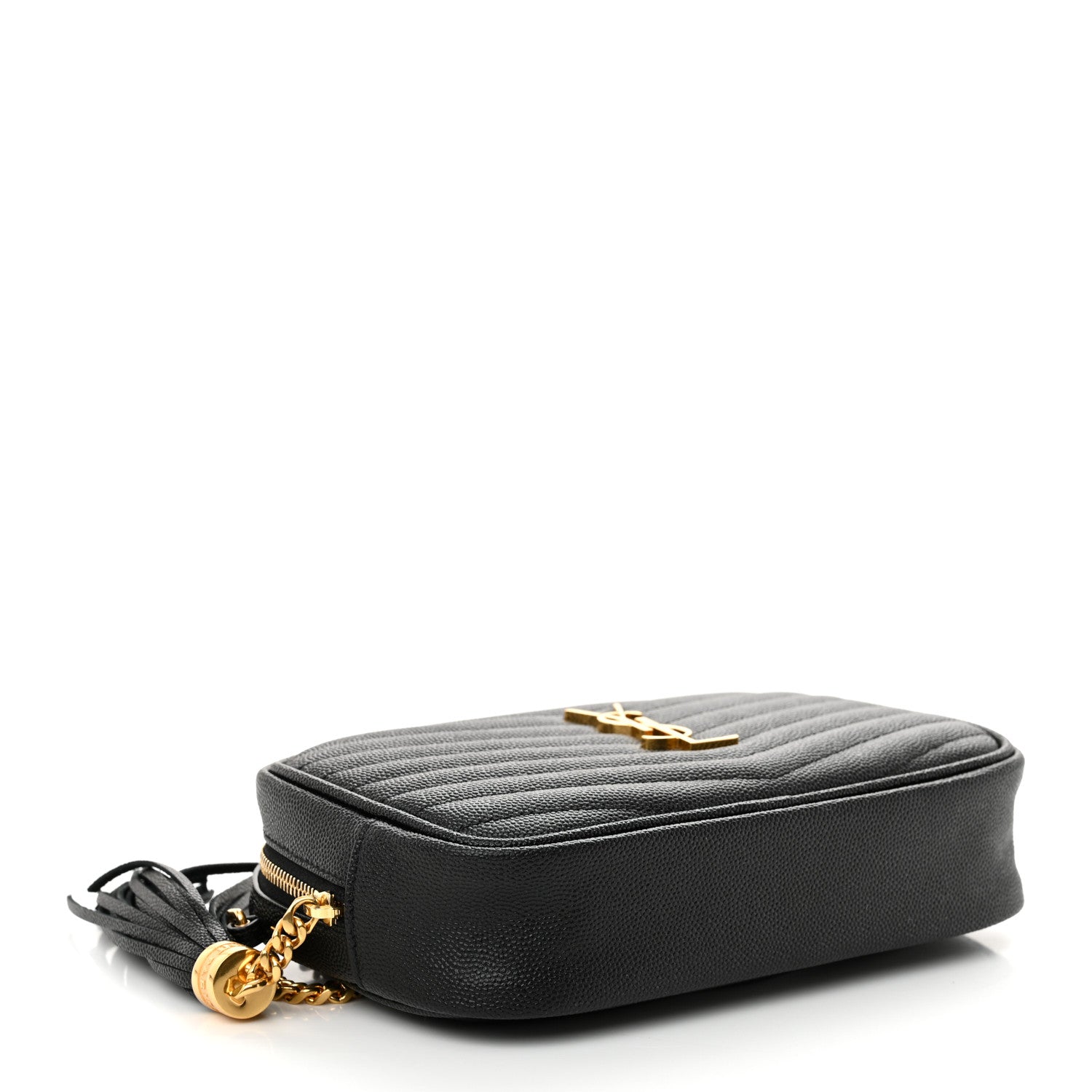 Grain De Poudre Matelasse Monogram Mini Lou Camera Bag Black