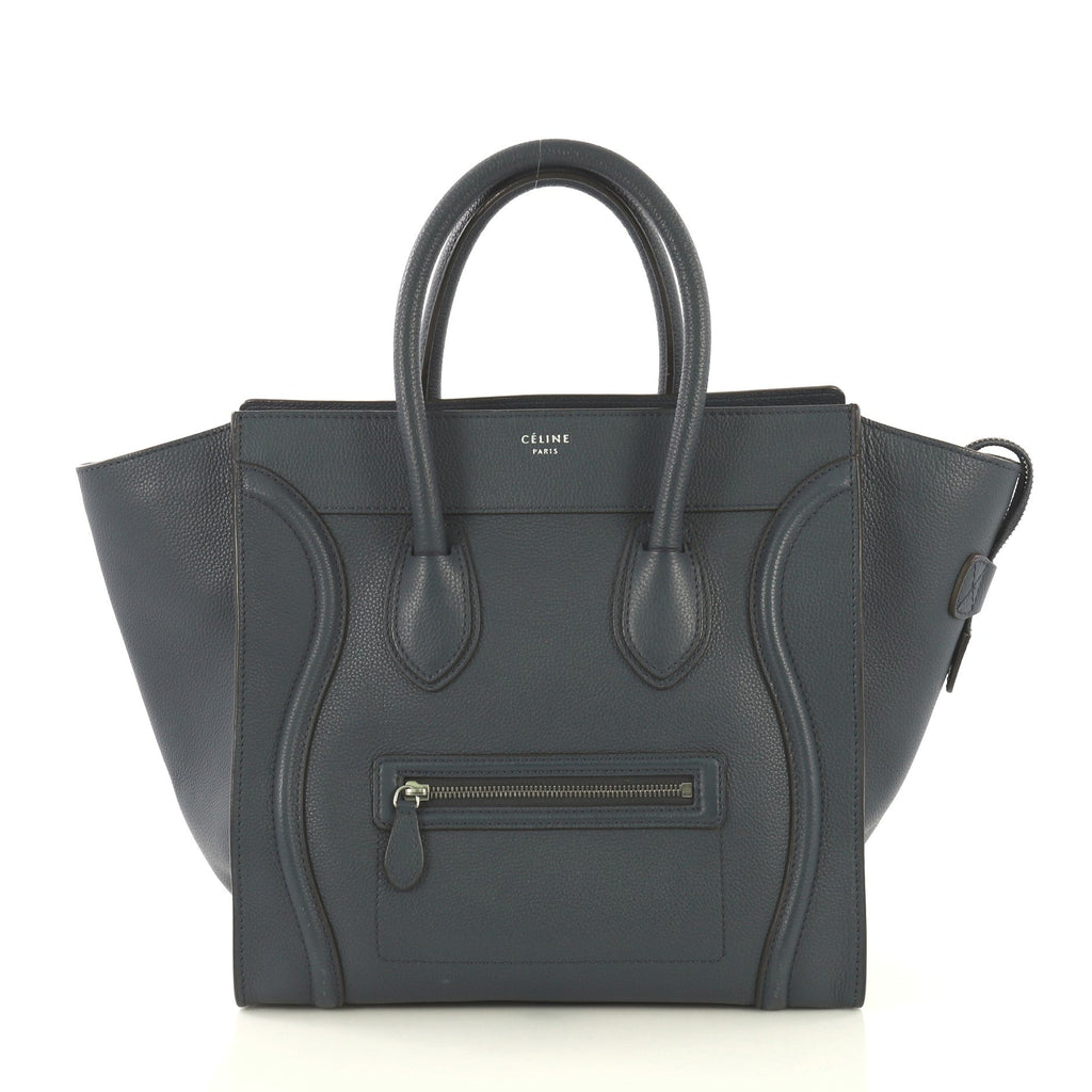 Luggage Handbag Grainy Leather Mini