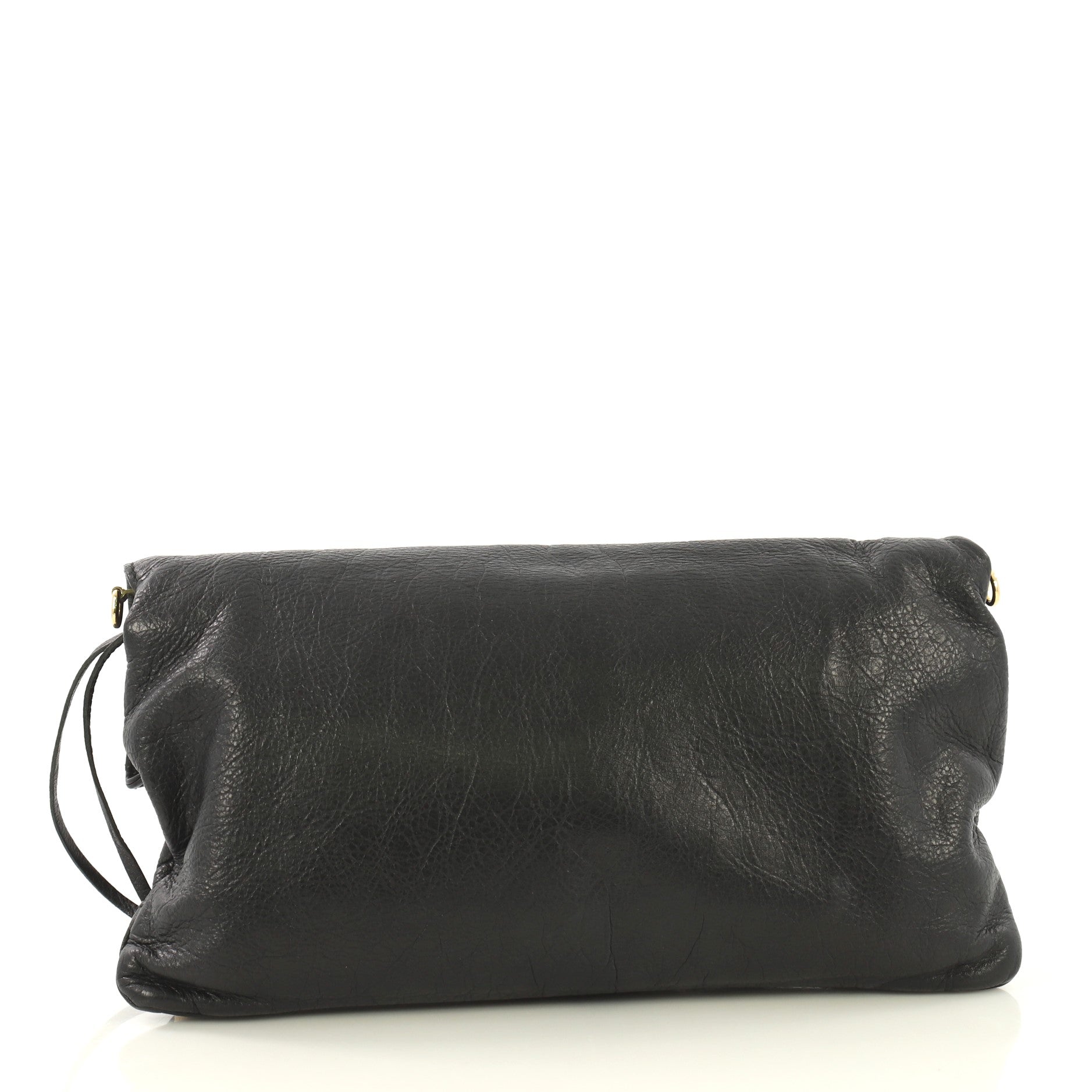 Envelope Strap Clutch Giant Studs Leather