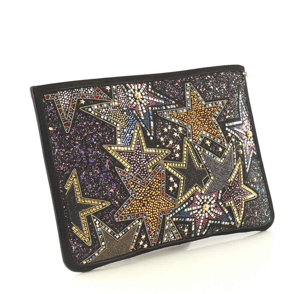 Loubiclutch Embellished Leather