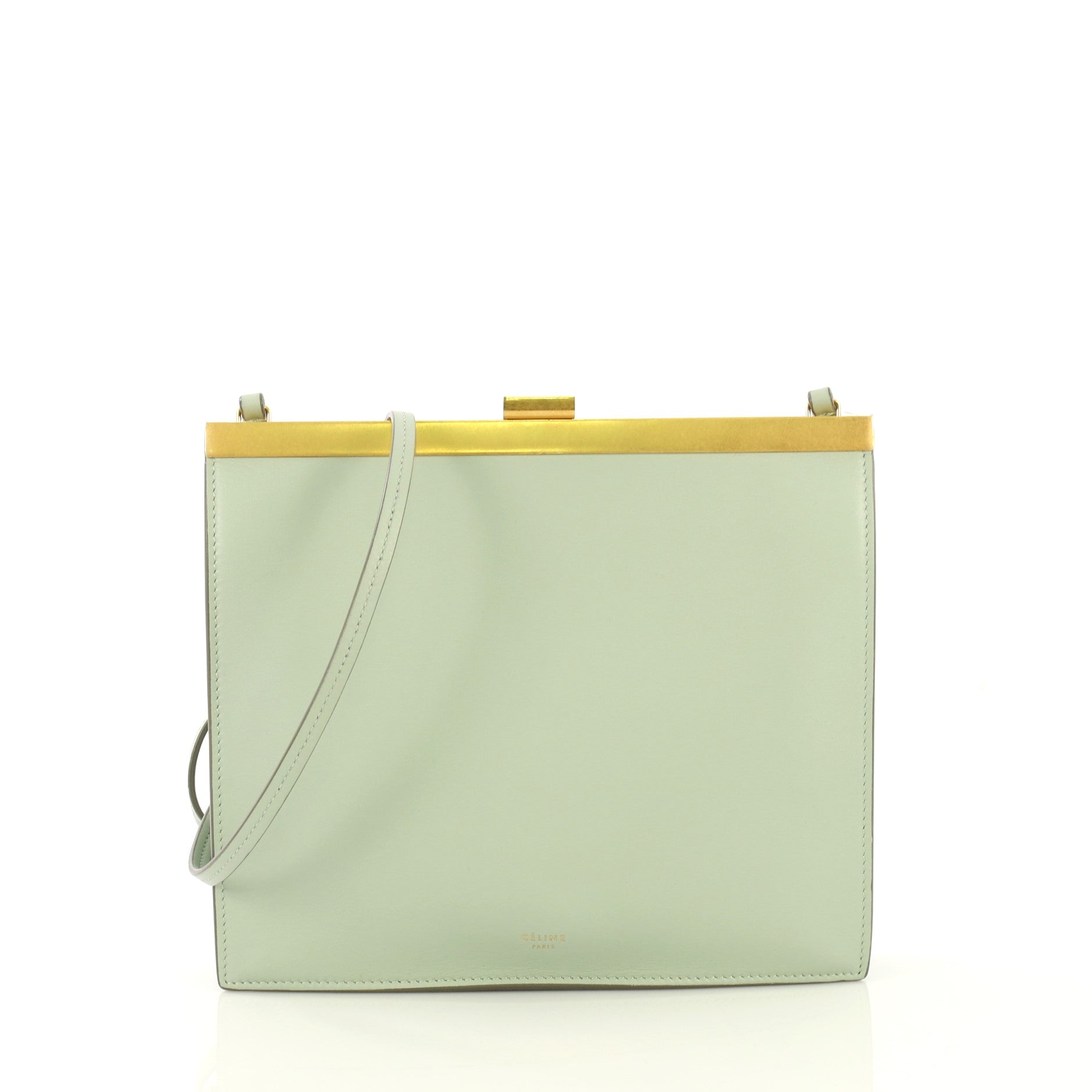 Clasp Crossbody Bag Leather Mini