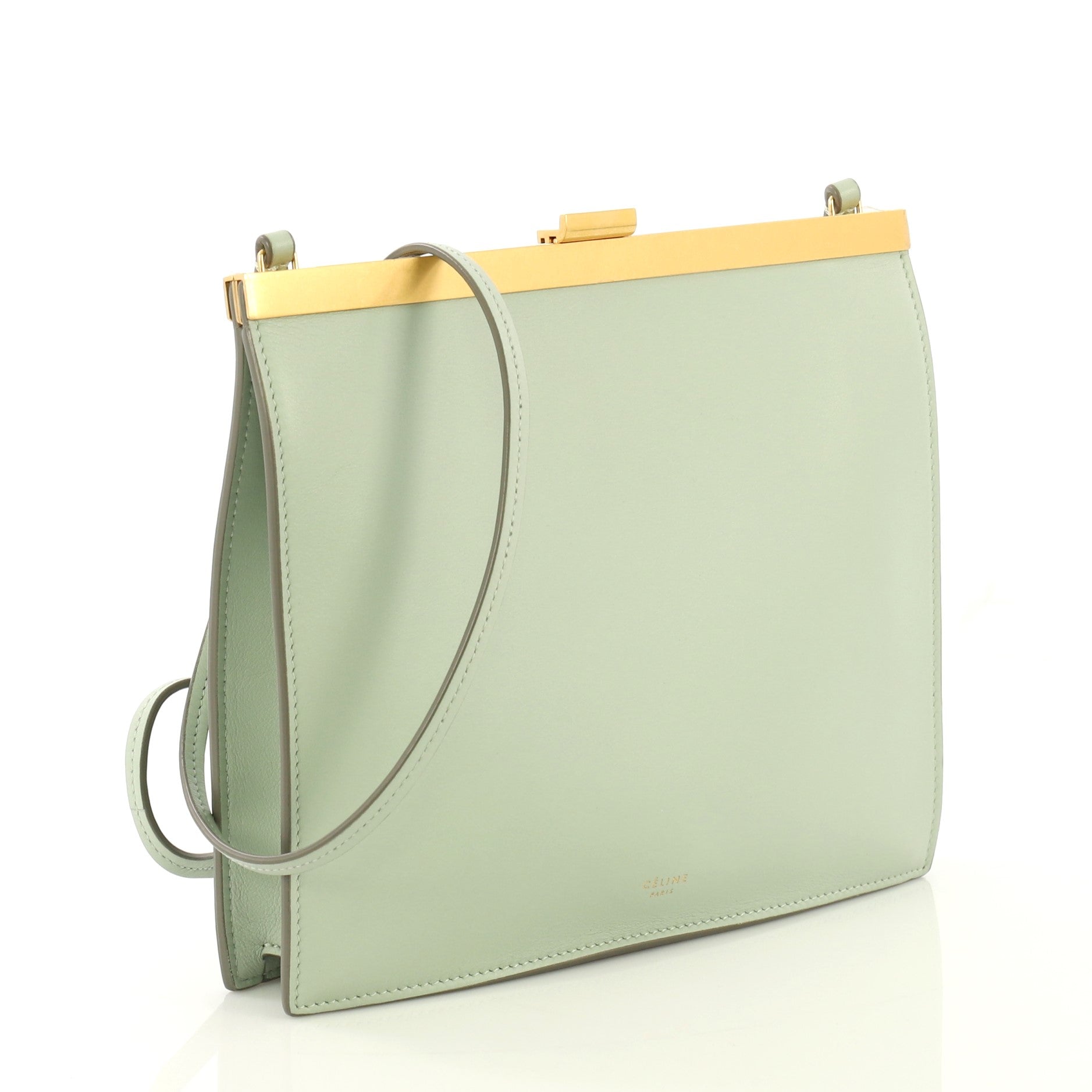 Clasp Crossbody Bag Leather Mini
