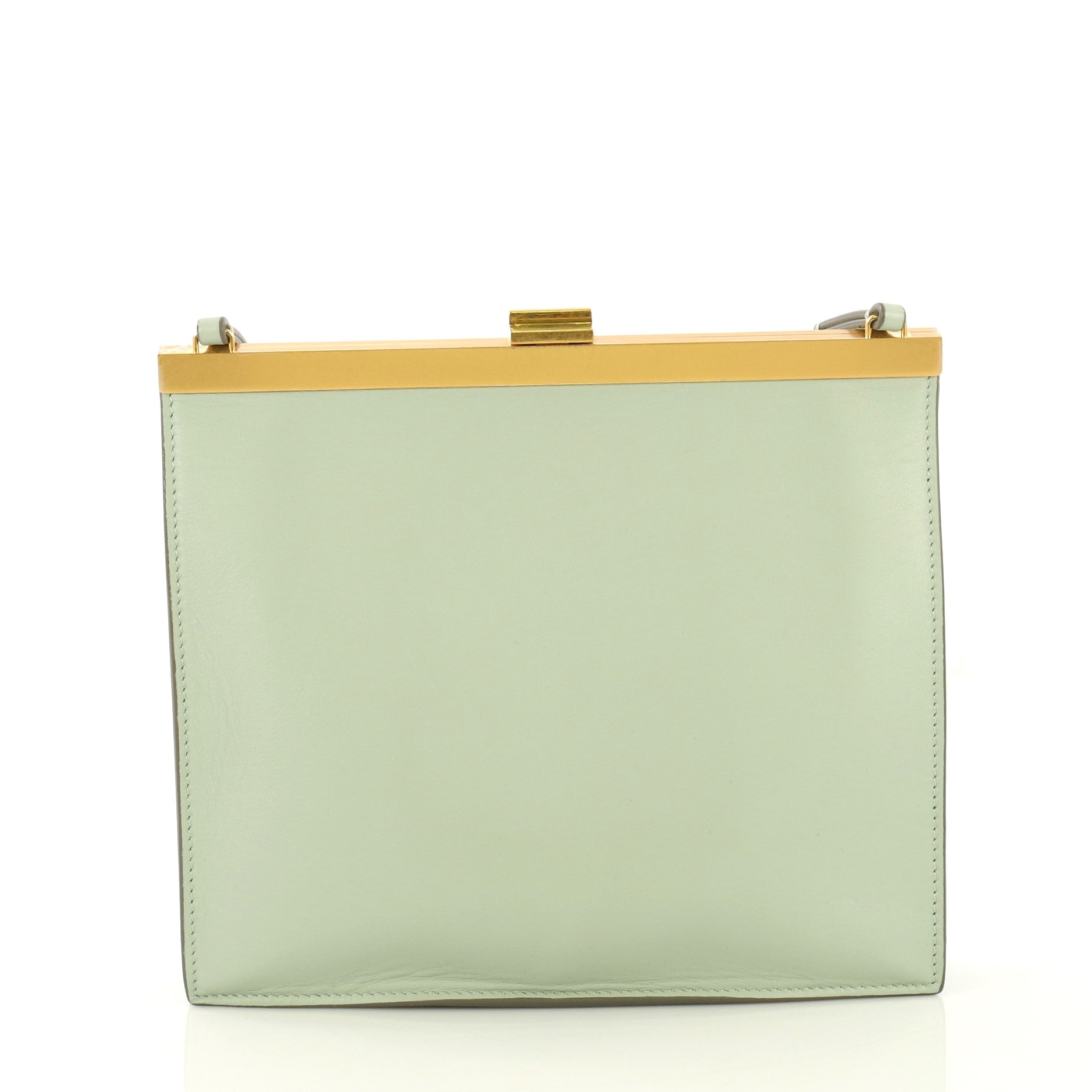 Clasp Crossbody Bag Leather Mini