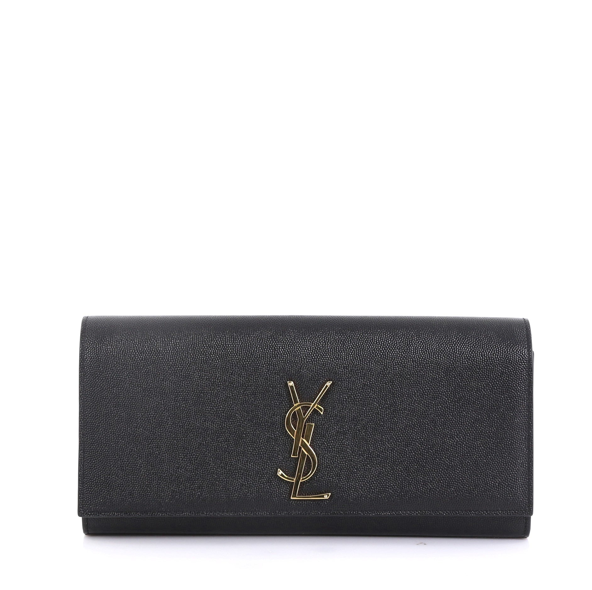 Classic Monogram Clutch Leather Long