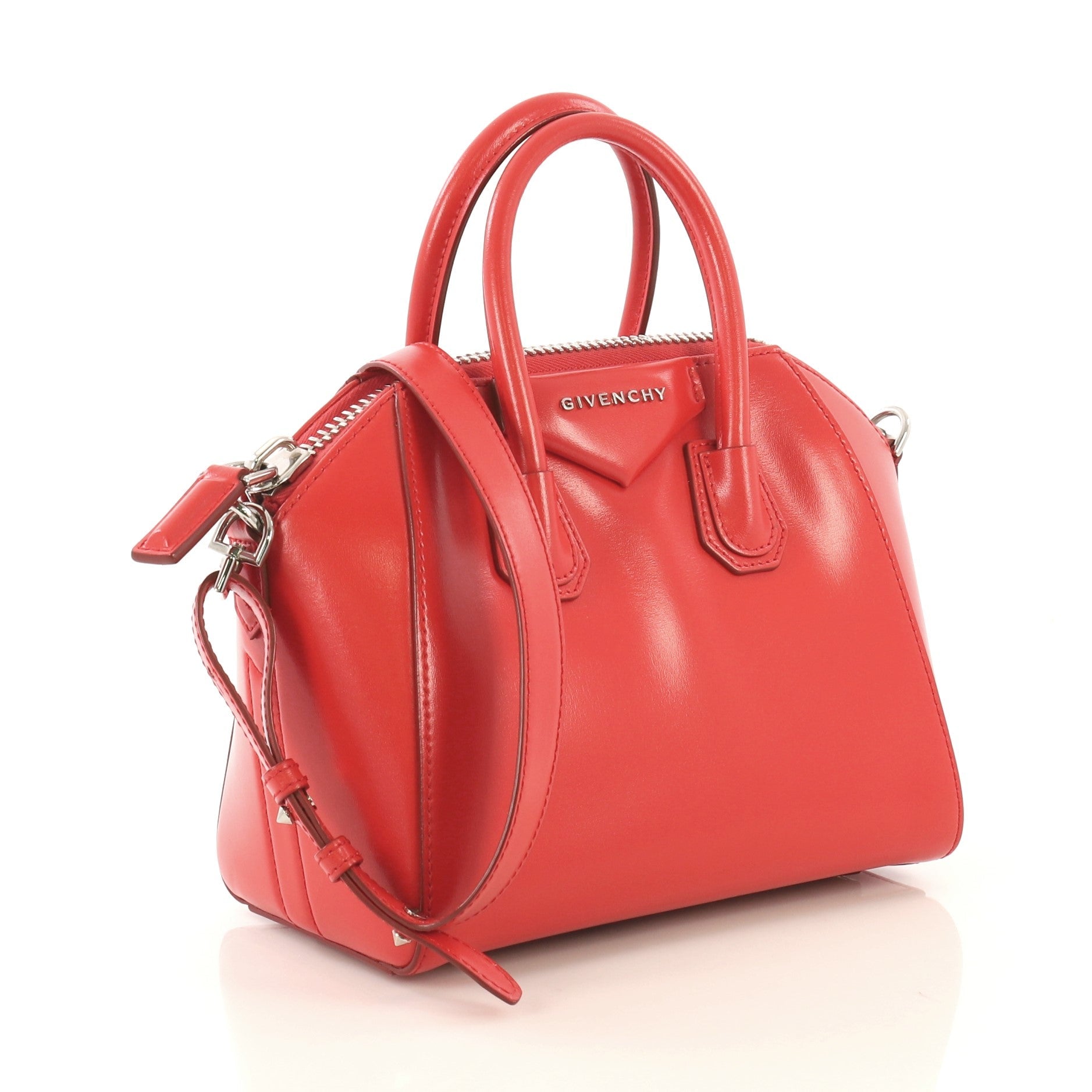 Antigona Bag Glazed Leather Mini