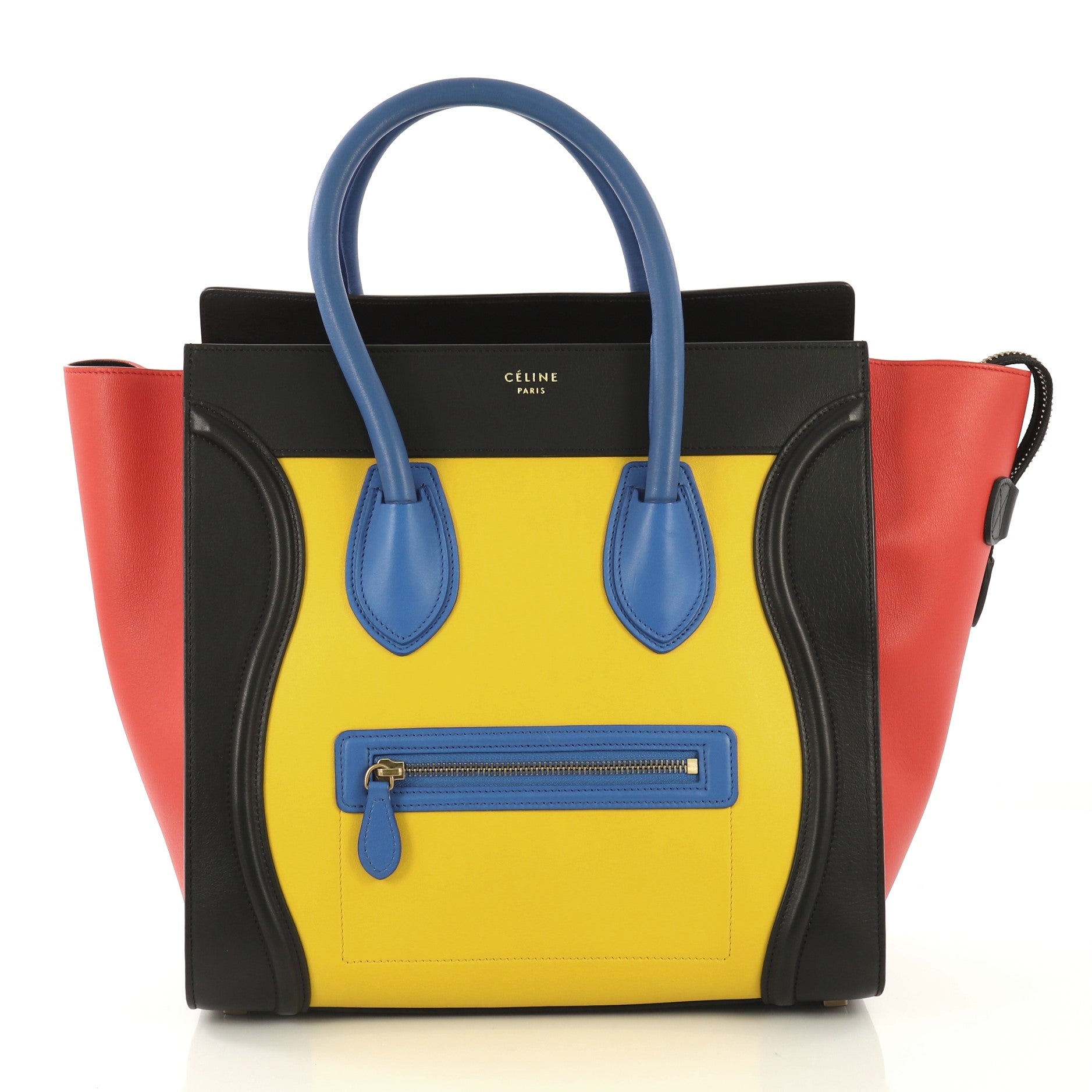 Multicolor Luggage Handbag Leather Mini