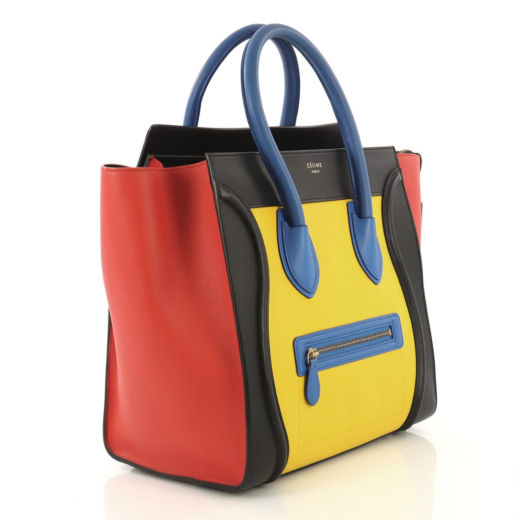 Multicolor Luggage Handbag Leather Mini