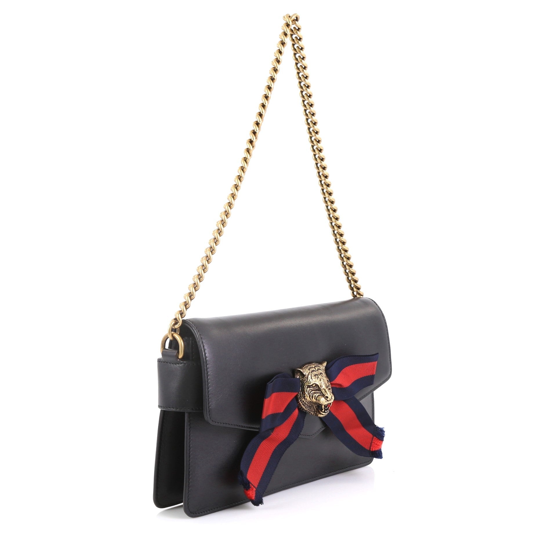 Animalier Broadway Bow Flap Bag Leather Mini